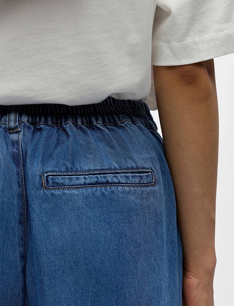 Object - OBJFRAME MW CULOTTE PANT NOOS - culottes - medium blue denim - 5