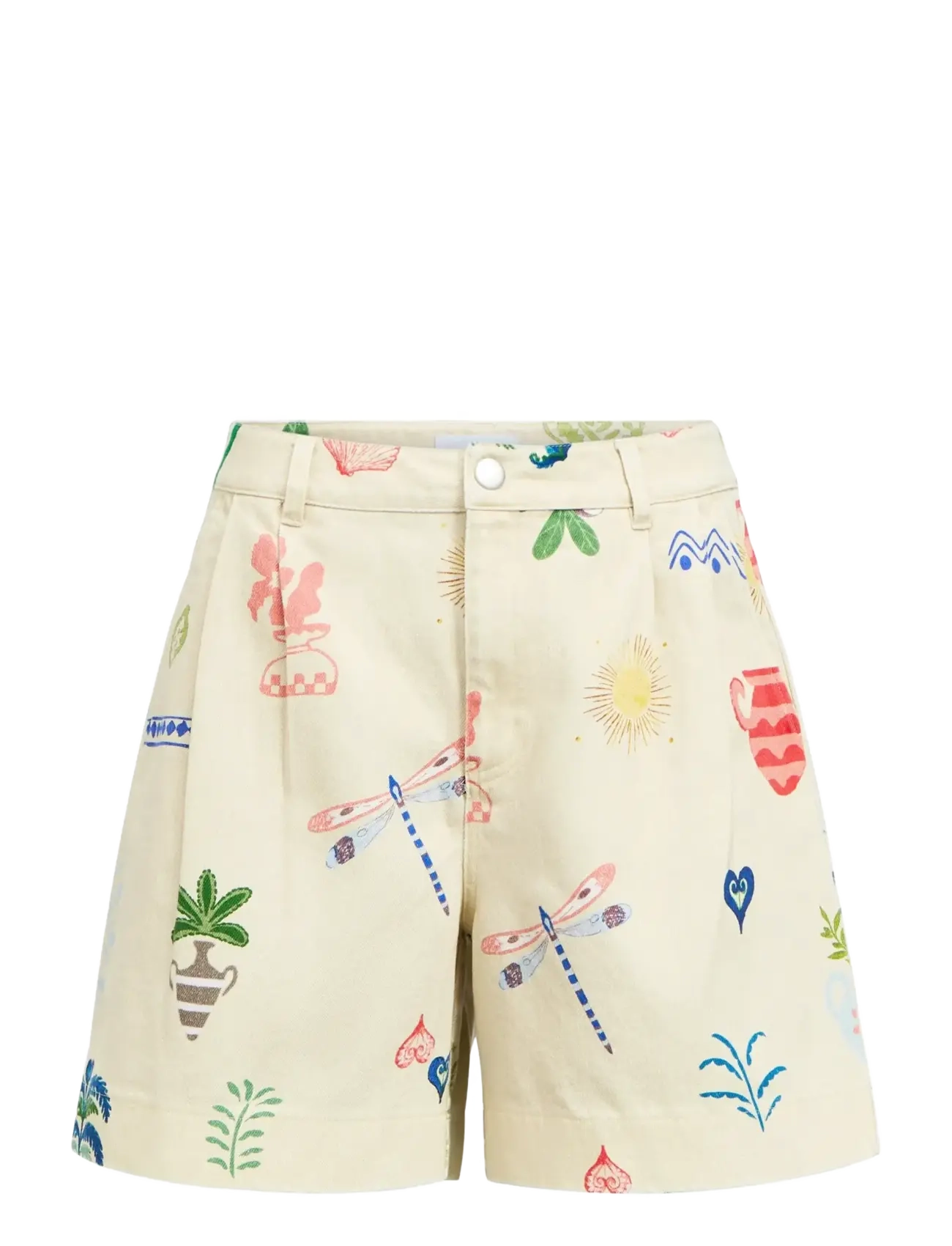 Object OBJALLY HW LO SHORTS 144 - Shorts - HUMUS / cream