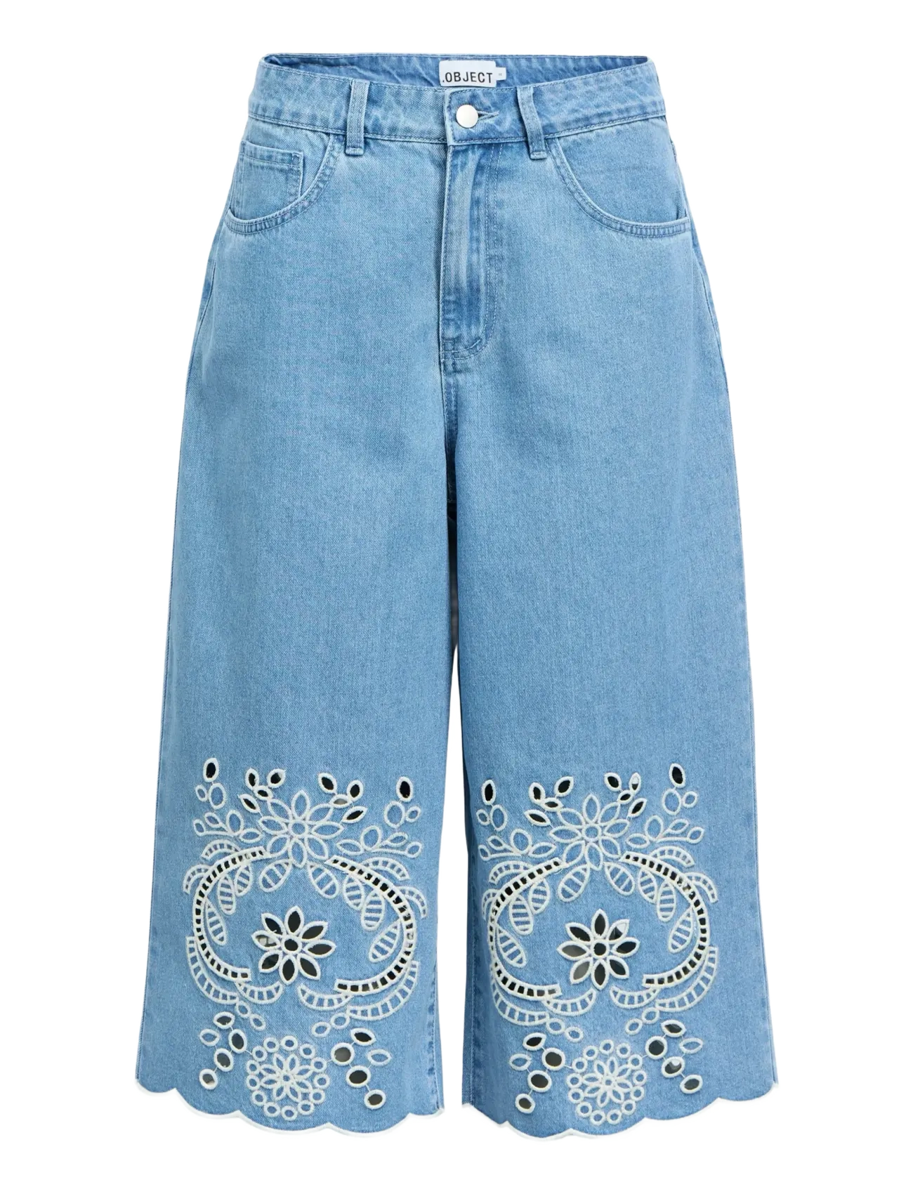 Object OBJIDDA BERMUDA DENIM SHORTS 144 - Stuttbuxur - LIGHT BLUE DENIM / blue
