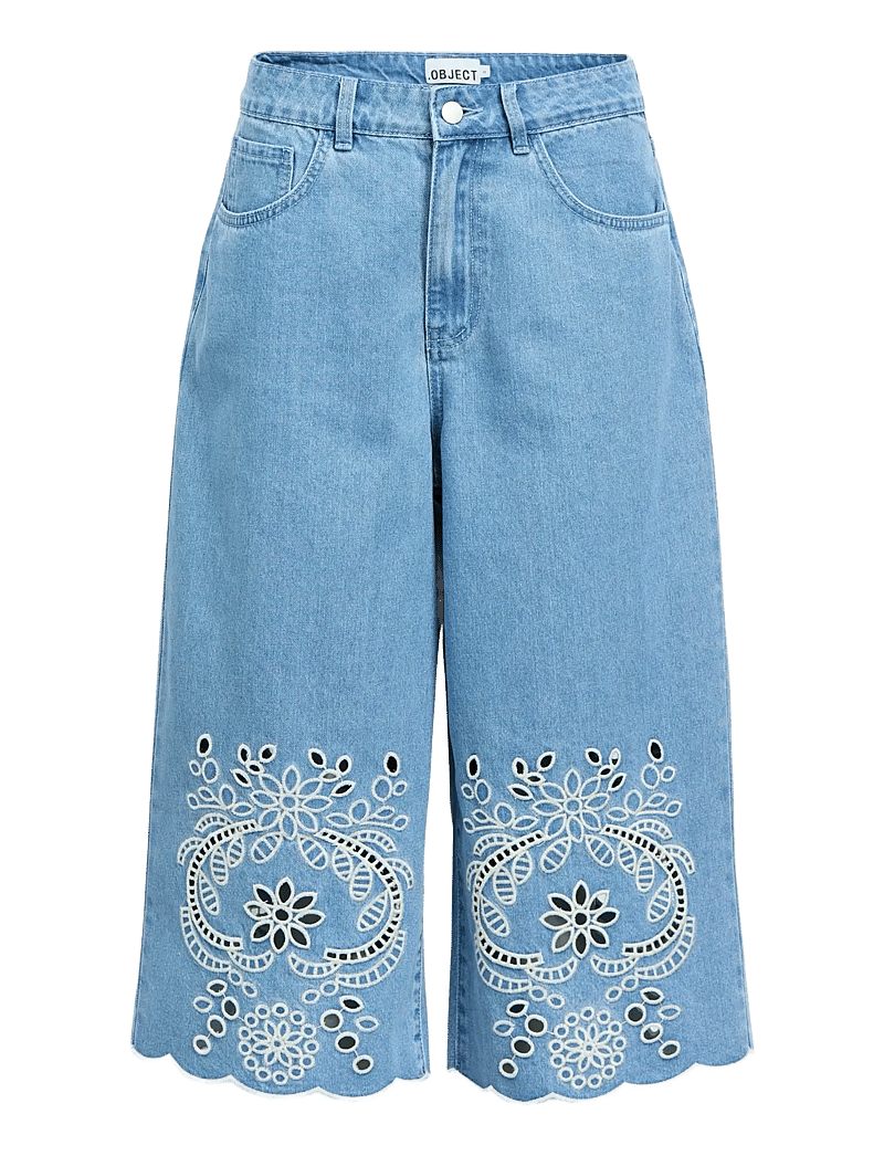 Object - OBJIDDA BERMUDA DENIM SHORTS 144 - lühikesed teksapüksid - light blue denim - 1