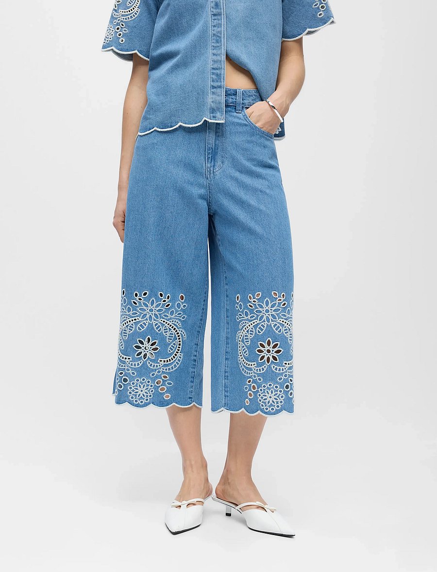 Object - OBJIDDA BERMUDA DENIM SHORTS 144 - jeansshorts - light blue denim - 4