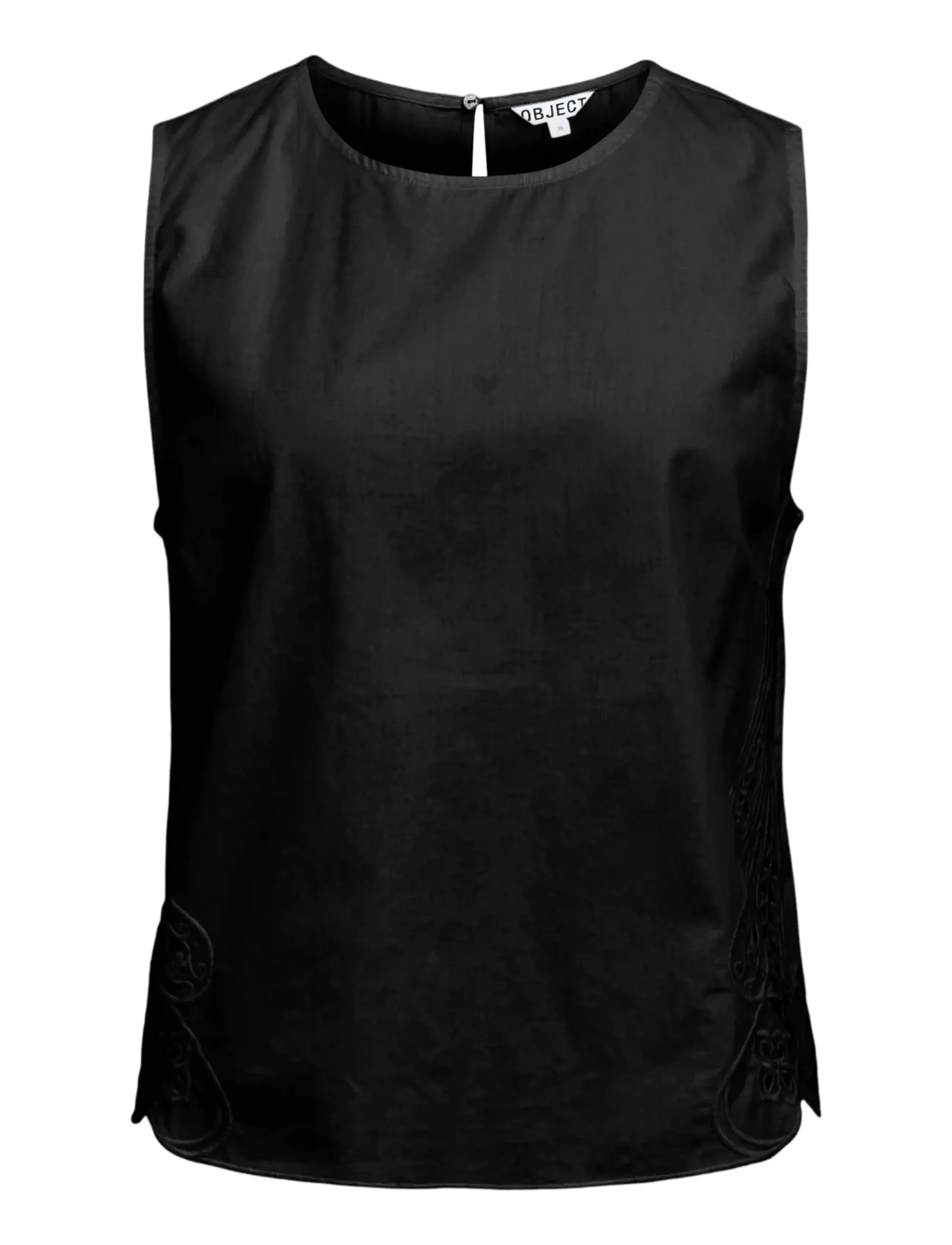 Object OBJMADIA SL RE TOP 144 - Ærmeløse bluser - BLACK / black