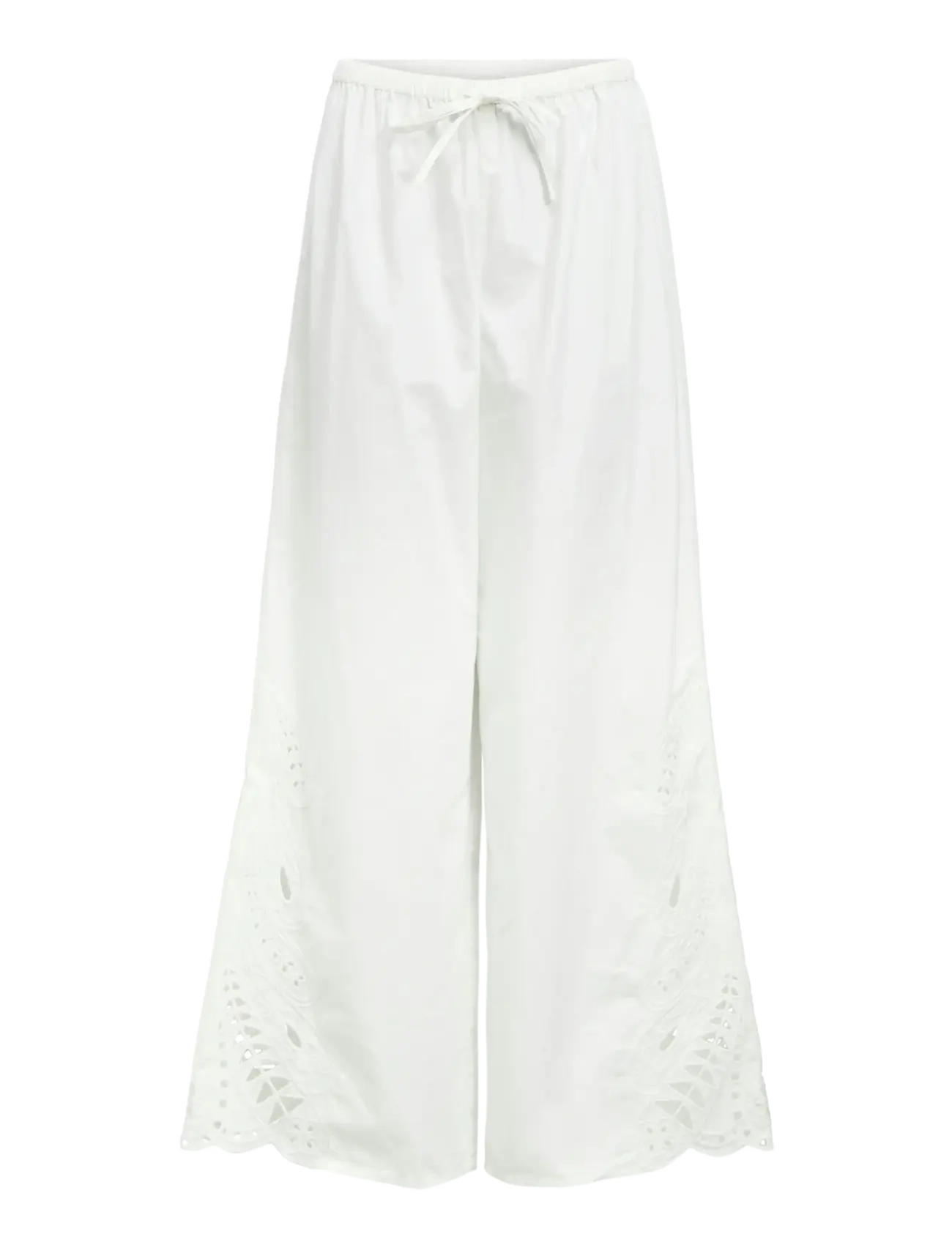 Object OBJMADIA MW WIDE PANT 144 - Kläder - CLOUD DANCER / white