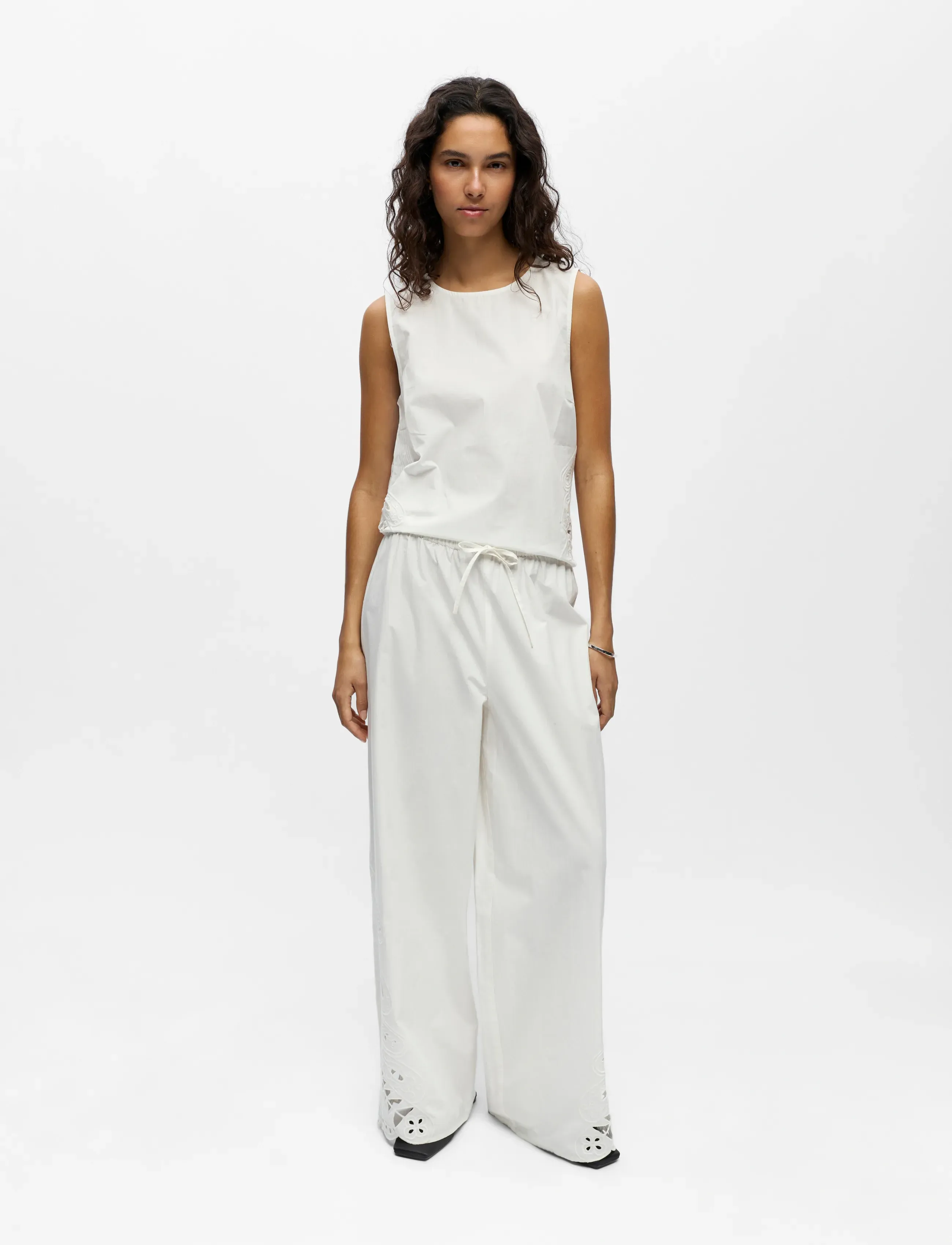 OBJECT Objmadia Mw Wide Pant 144 kostymbyxor dam – bild 4