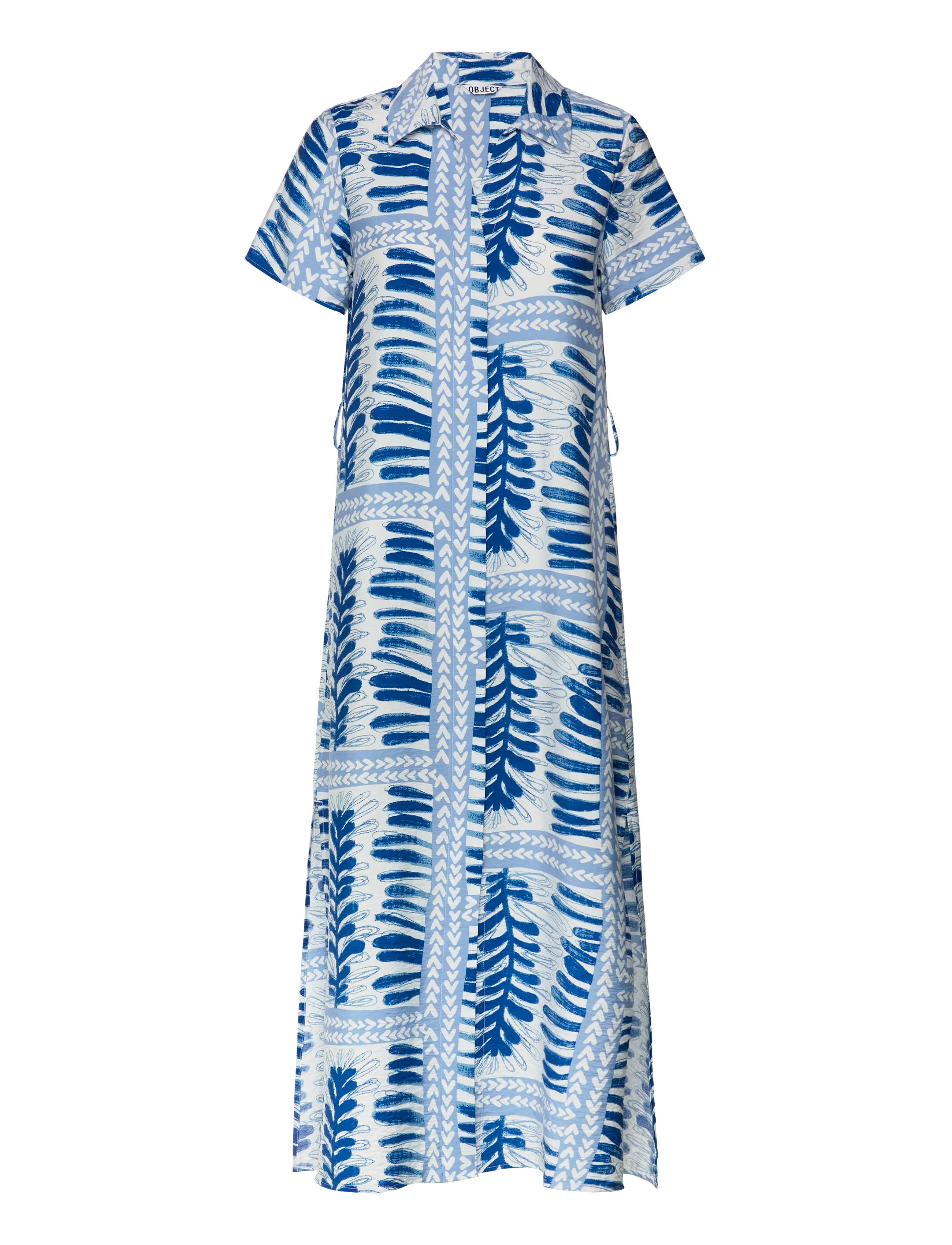 Object OBJSHELLY S/S RE SHIRT MIDI DRESS 145 - Dresses - AZURE BLUE / blue