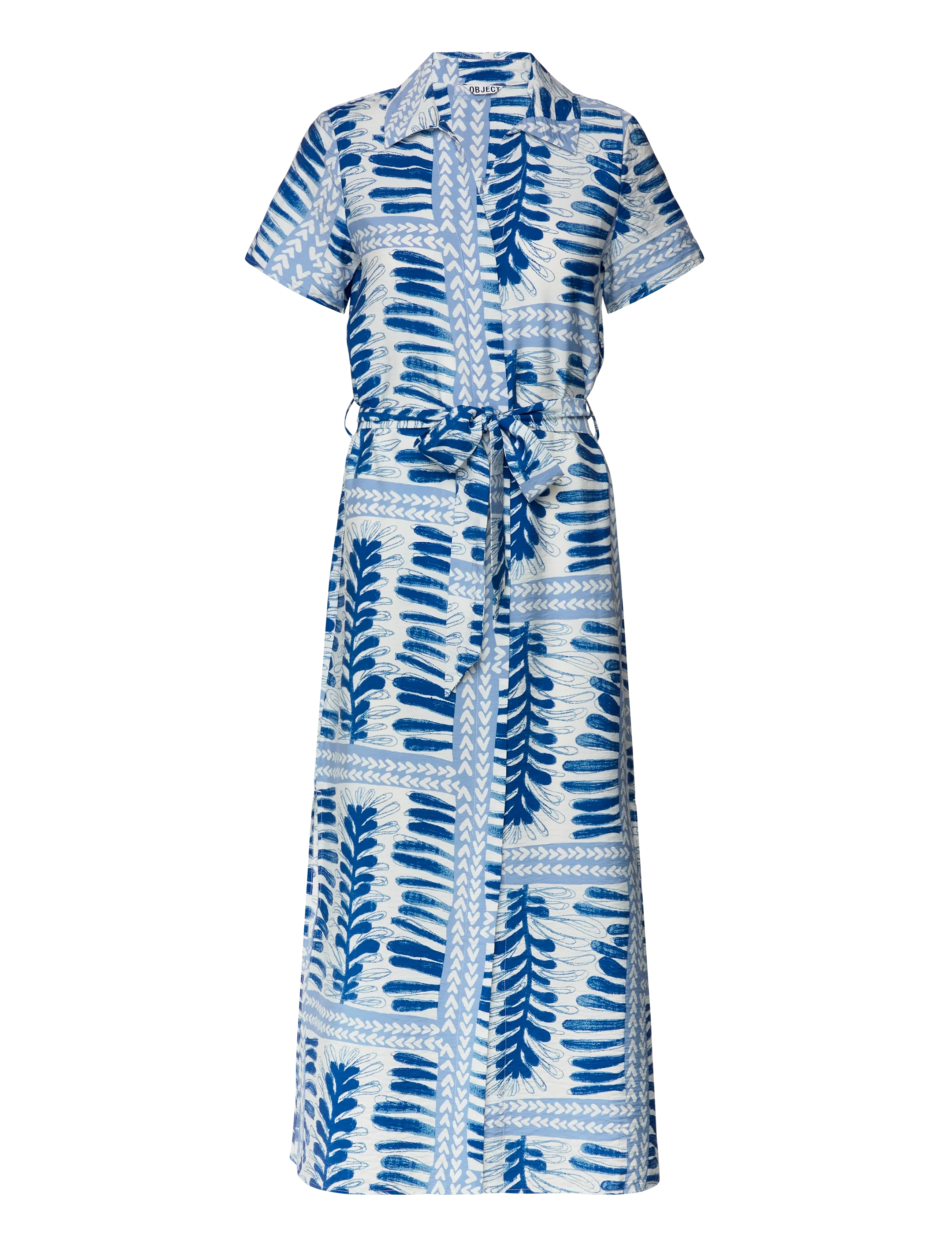 Object - OBJSHELLY S/S RE SHIRT MIDI DRESS 145 - sommerkjoler - azure blue - 2