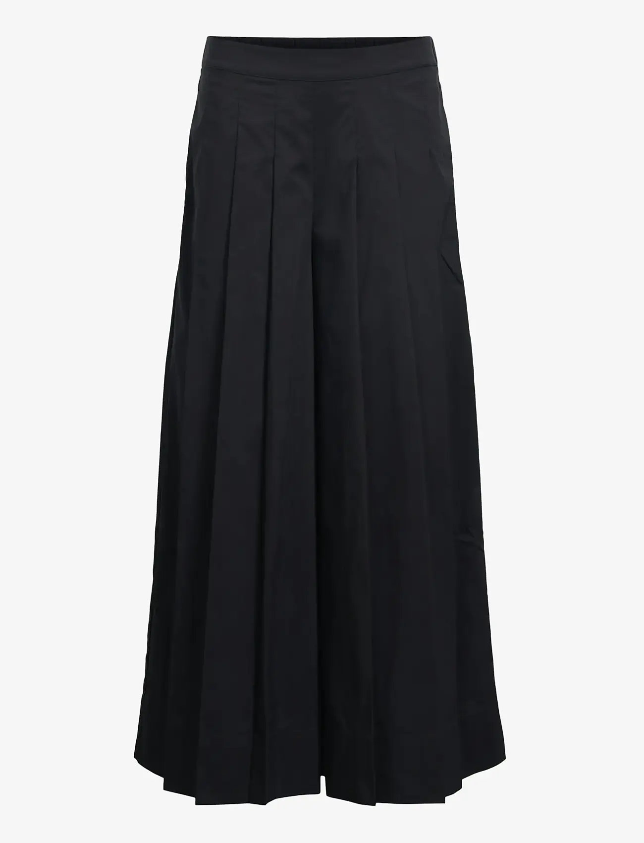 Object - OBJPAIGE HW PLISSE CULOTTE PANT 145 - culottes - black - 1