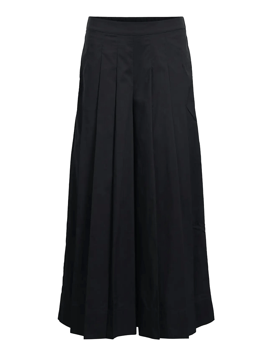 Object - OBJPAIGE HW PLISSE CULOTTE PANT 145 - culottes - black - 1