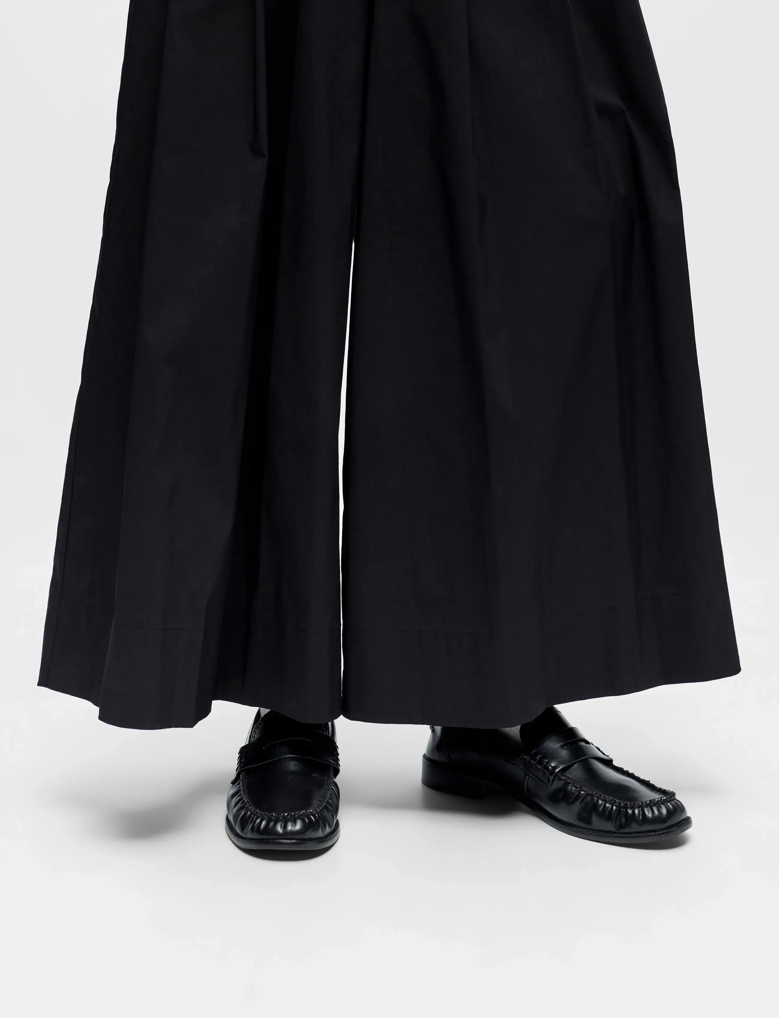 Object - OBJPAIGE HW PLISSE CULOTTE PANT 145 - culottes - black - 3