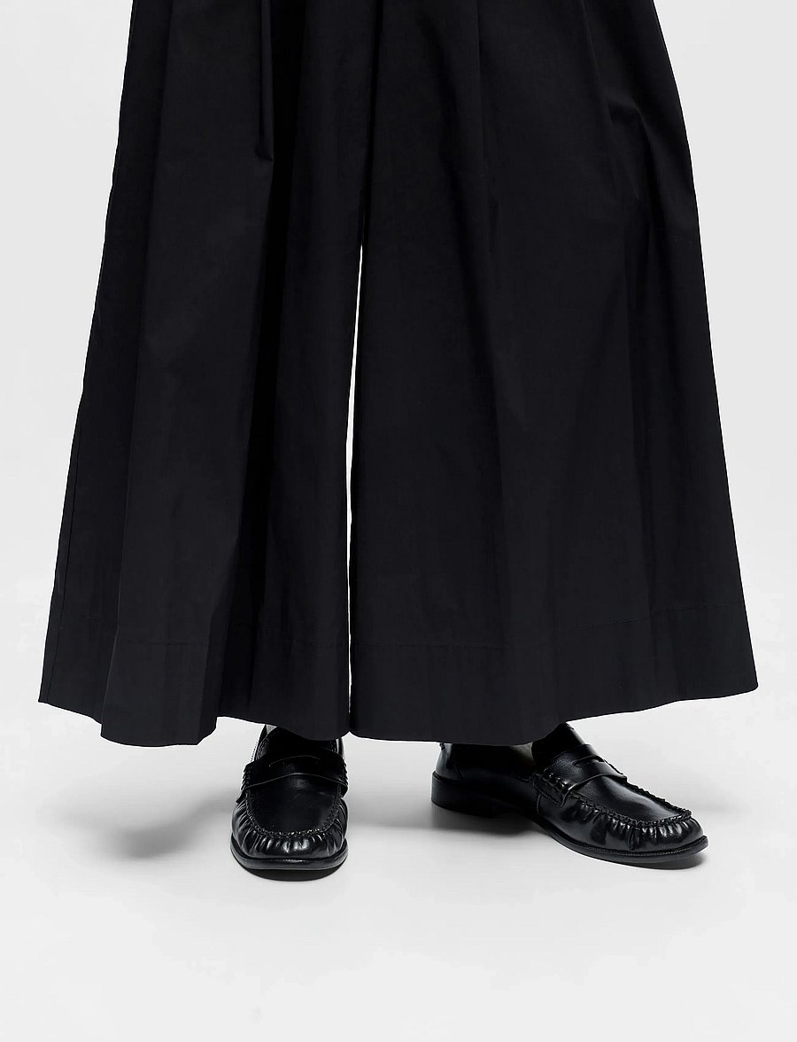 Object - OBJPAIGE HW PLISSE CULOTTE PANT 145 - culottes - black - 3