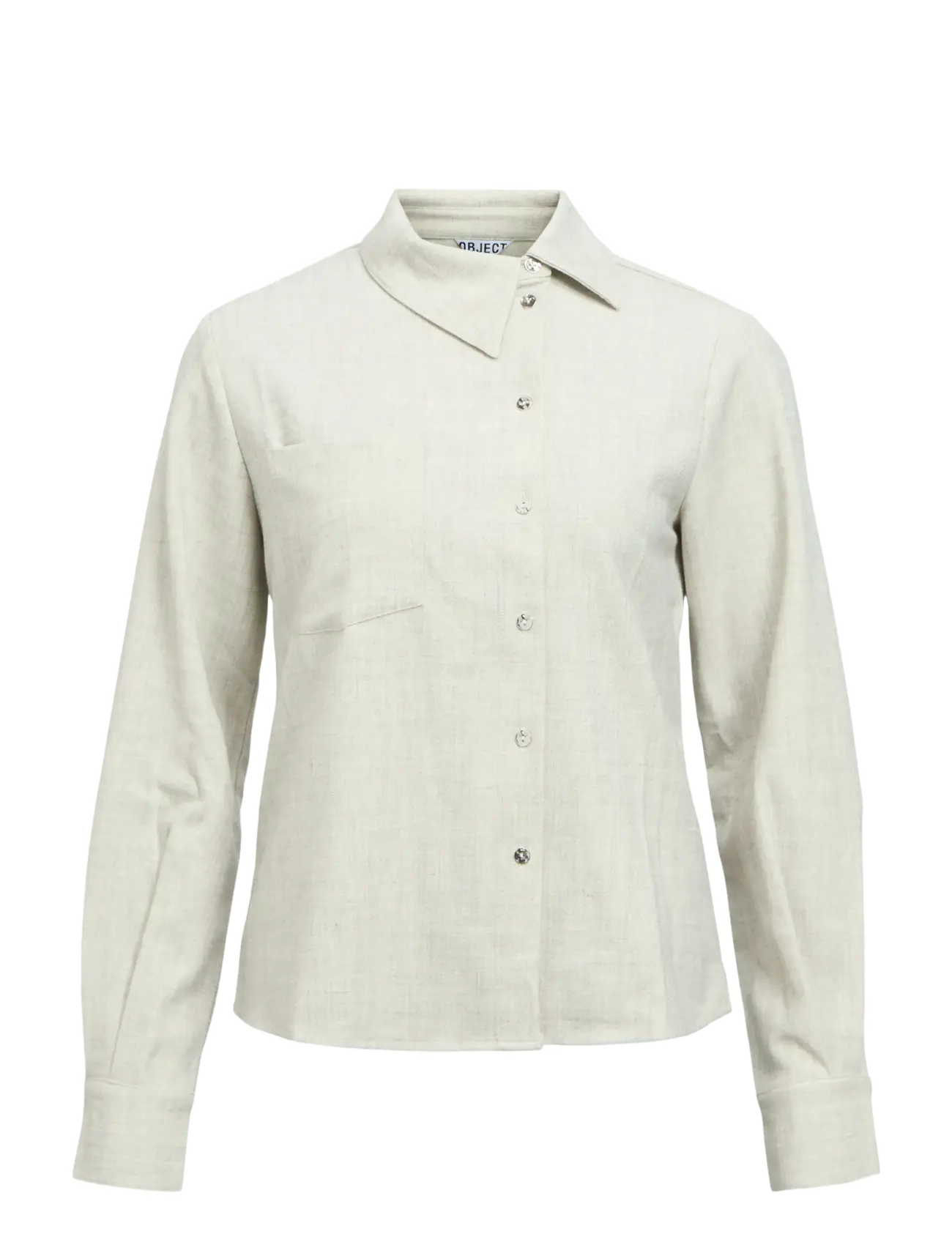 Object OBJDIANA LO RE SHIRT E PS 26 - Tøj - LIGHT GREY MELANGE / grey