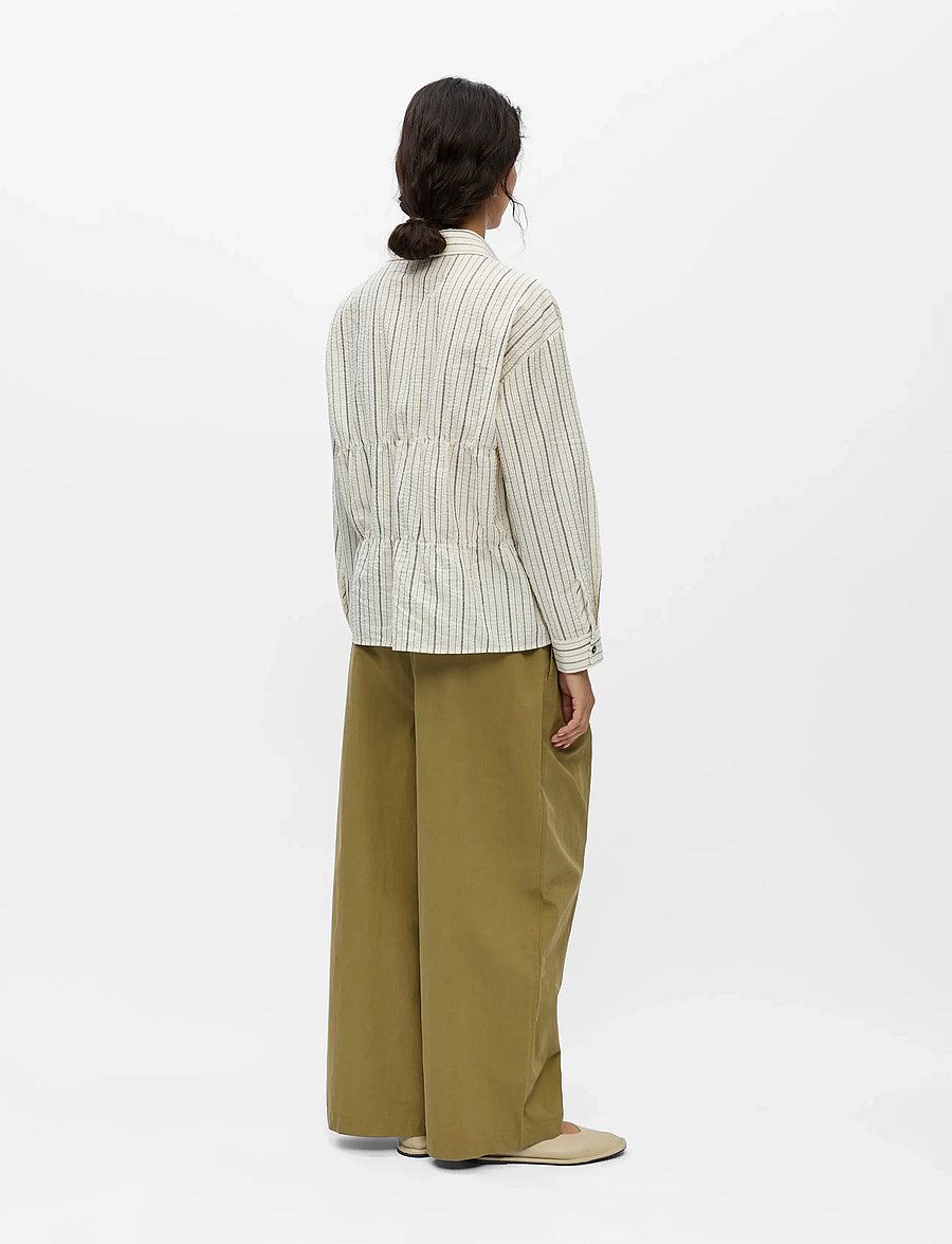 Object - OBJDAMICA L/S RE SHIRT E SP 26 - långärmade skjortor - cloud dancer - 2