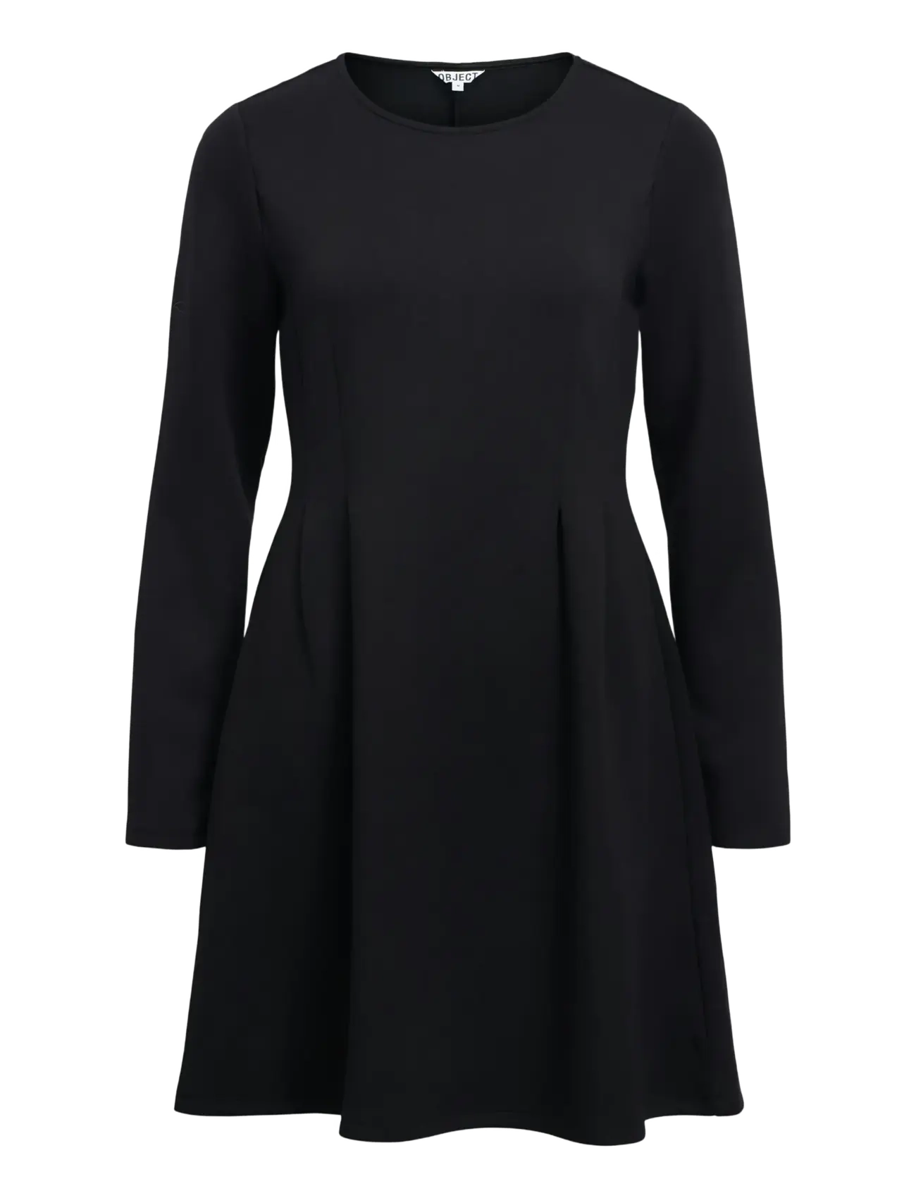 Object OBJDORINA L/S SHORT DRESS E PS 26 - Kootud kleidid - BLACK / black