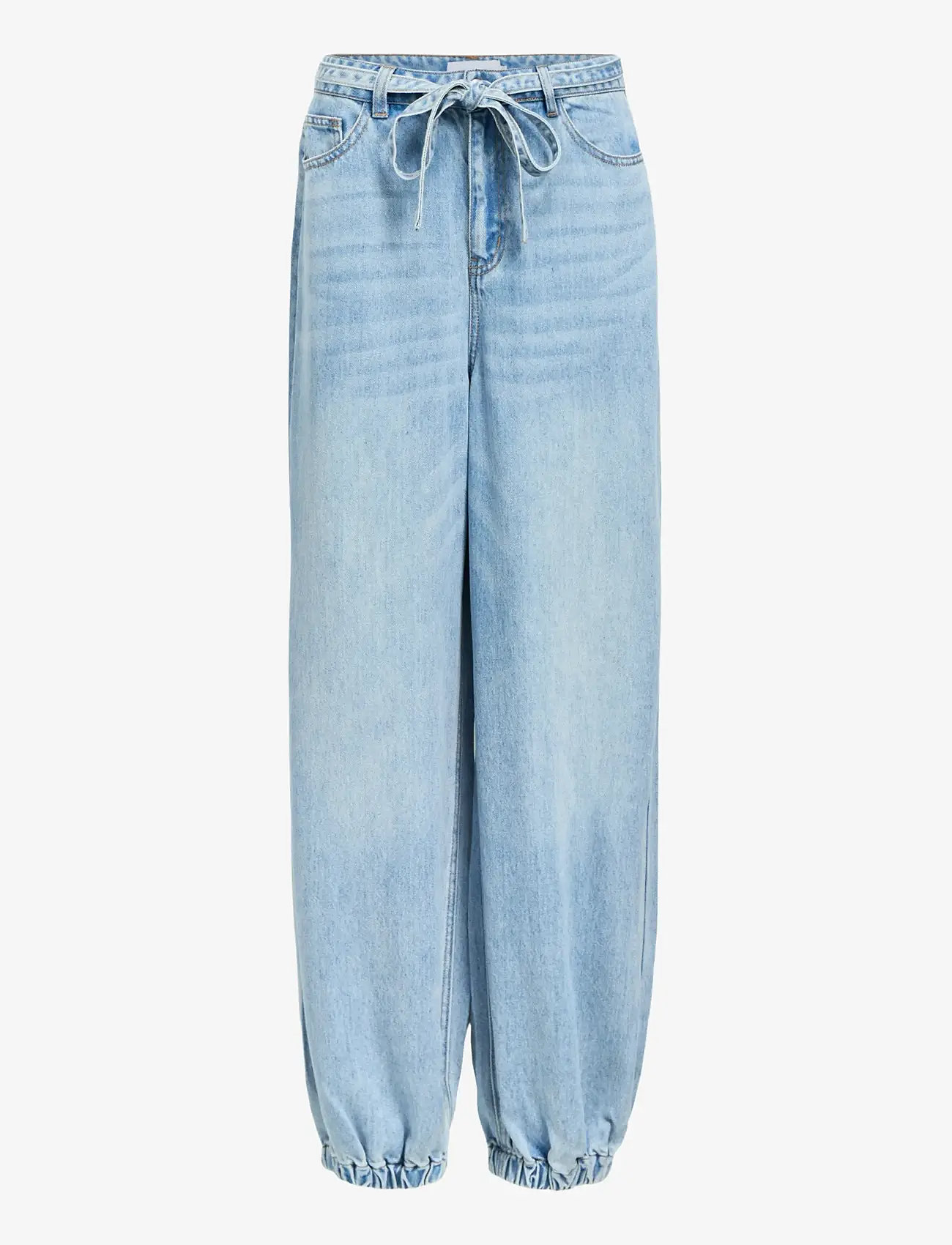 Object - OBJLARA MW JOGGER PANT NOOS - barrel jeans - light blue denim - 1