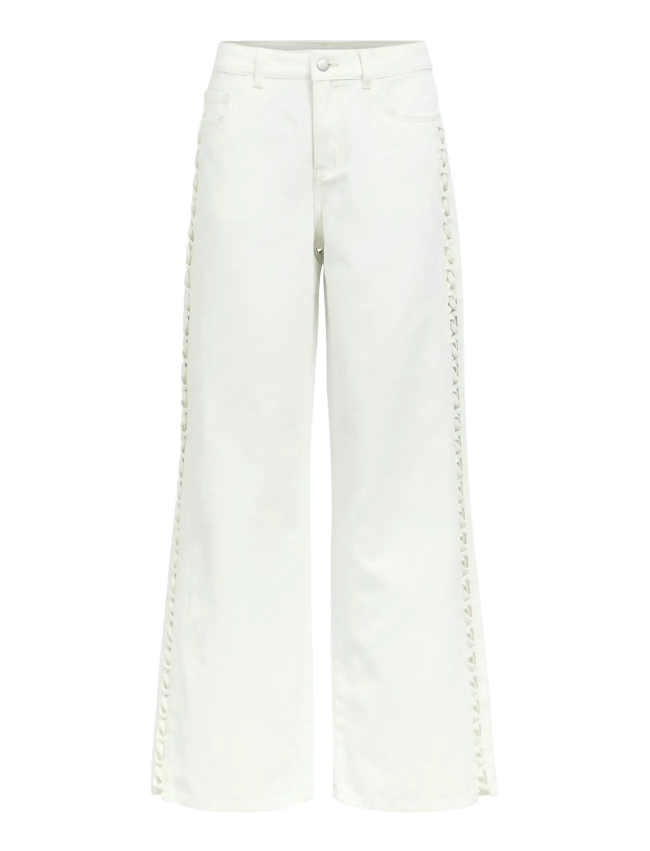 OBJECT Objrio Trice Mw Wide Jeans 145 Weiß - 44x32 - Damen