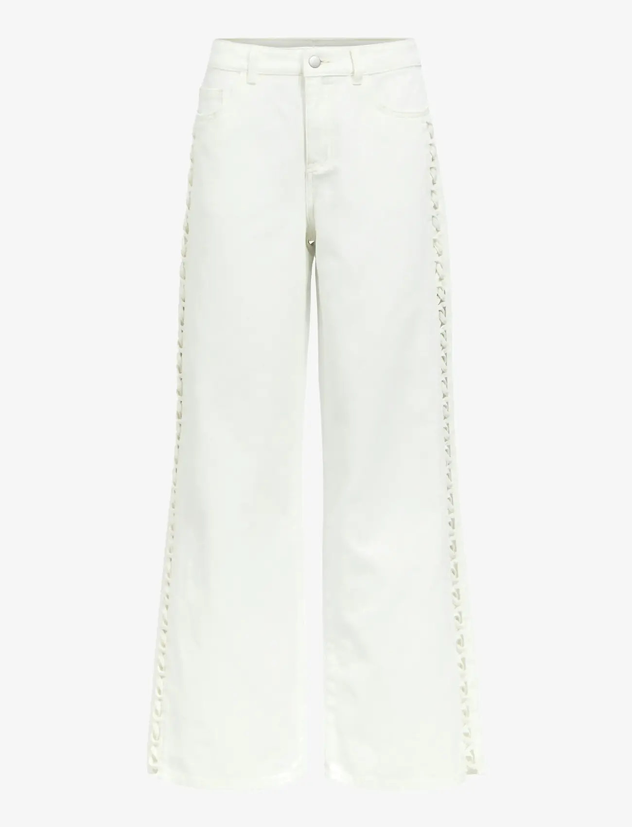 Object - OBJRIO TRICE MW WIDE JEANS 145 - laia säärega teksad - white - 1