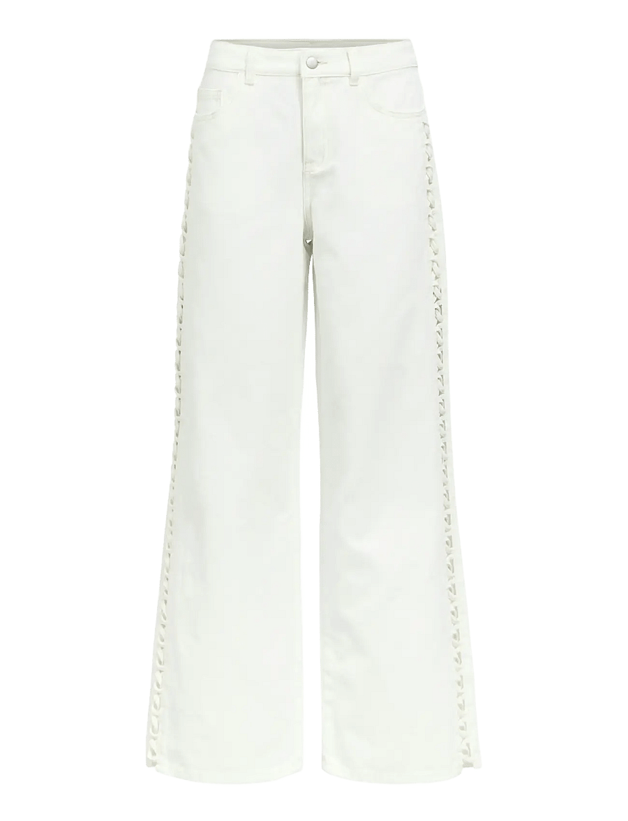 Object - OBJRIO TRICE MW WIDE JEANS 145 - vida jeans - white - 1