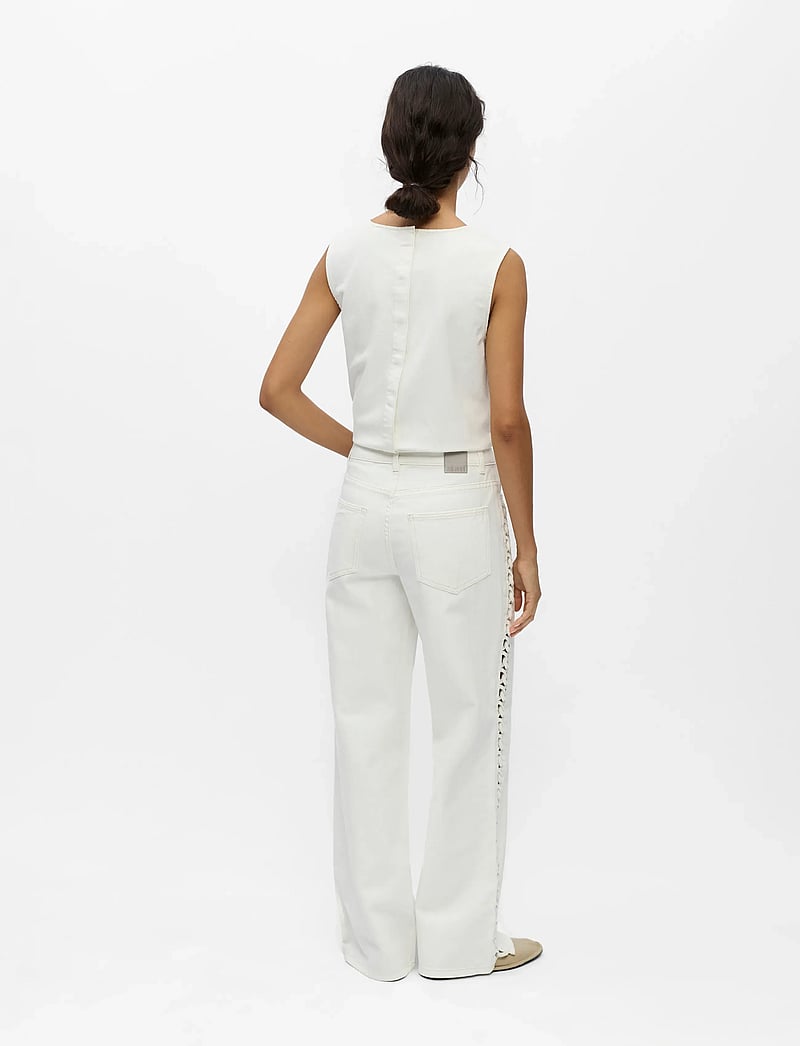 Object - OBJRIO TRICE MW WIDE JEANS 145 - laia säärega teksad - white - 3