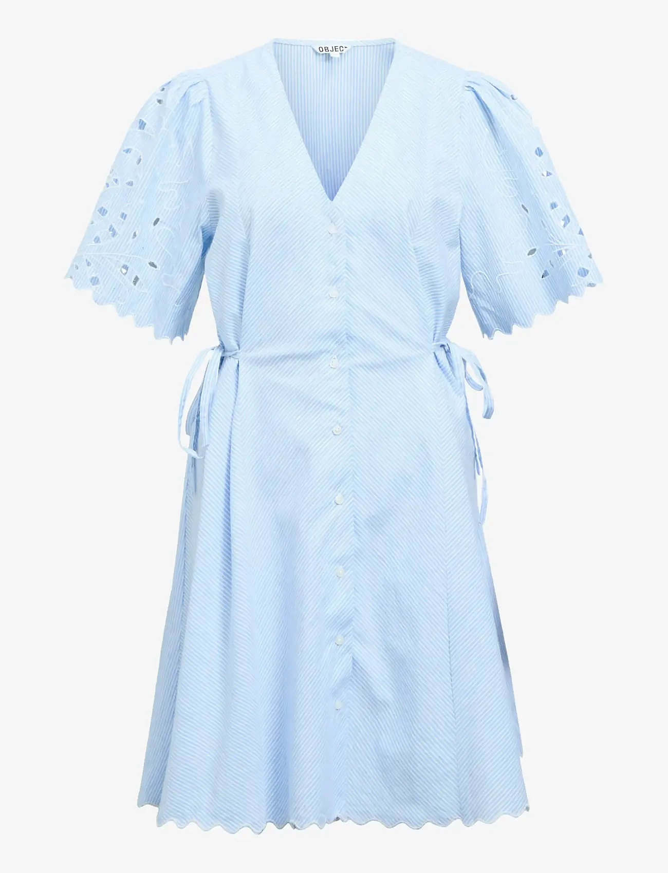 Object - OBJBERRA S/S RE SHORT SHIRT DRESS 145 - skjortekjoler - winter sky - 1