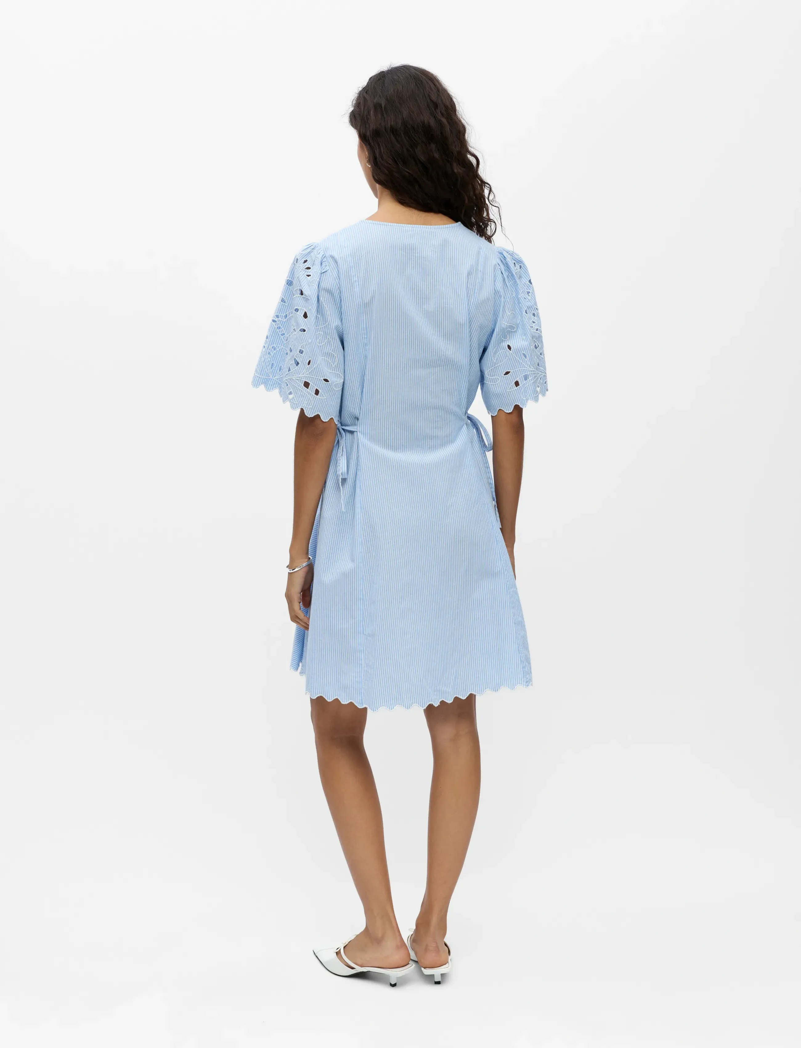 Object - OBJBERRA S/S RE SHORT SHIRT DRESS 145 - marškinių tipo suknelės - winter sky - 2