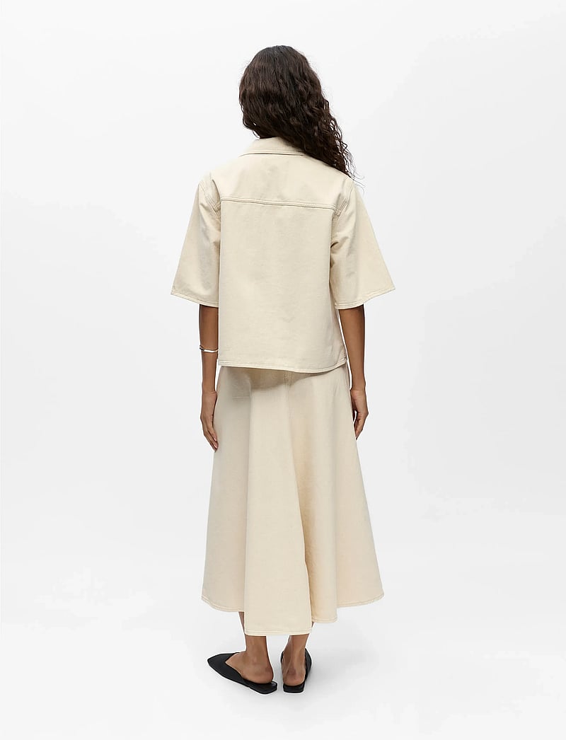 Object - OBJPIXIE S/S RE SHIRT 145 - kurzärmlige hemden - birch - 2