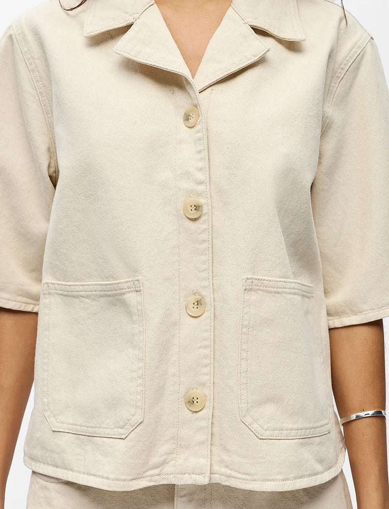 Object - OBJPIXIE S/S RE SHIRT 145 - kurzärmlige hemden - birch - 3