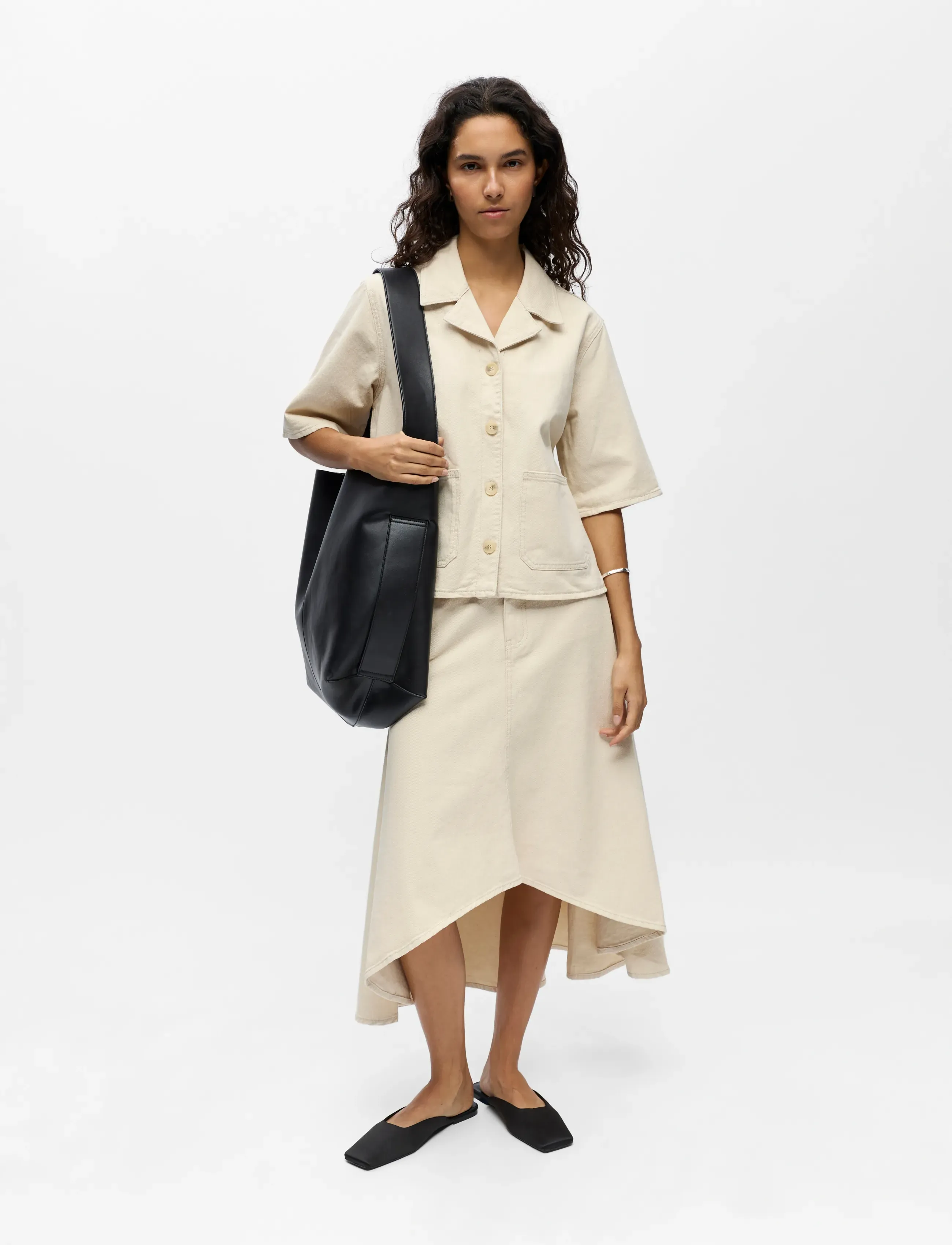 Object - OBJPIXIE S/S RE SHIRT 145 - lühikeste varrukatega särgid - birch - 4