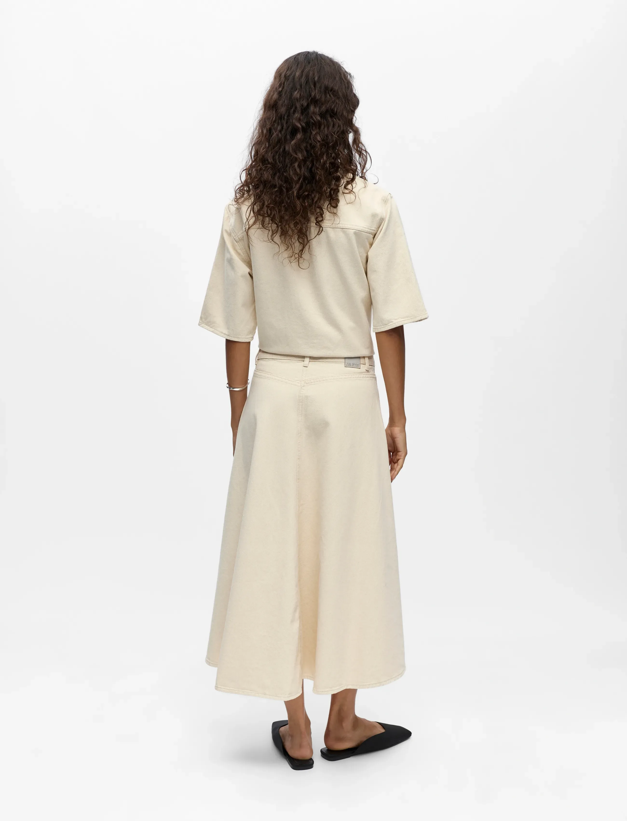 Object - OBJPIXIE MW MIDI SKIRT 145 - midi-röcke - birch - 3