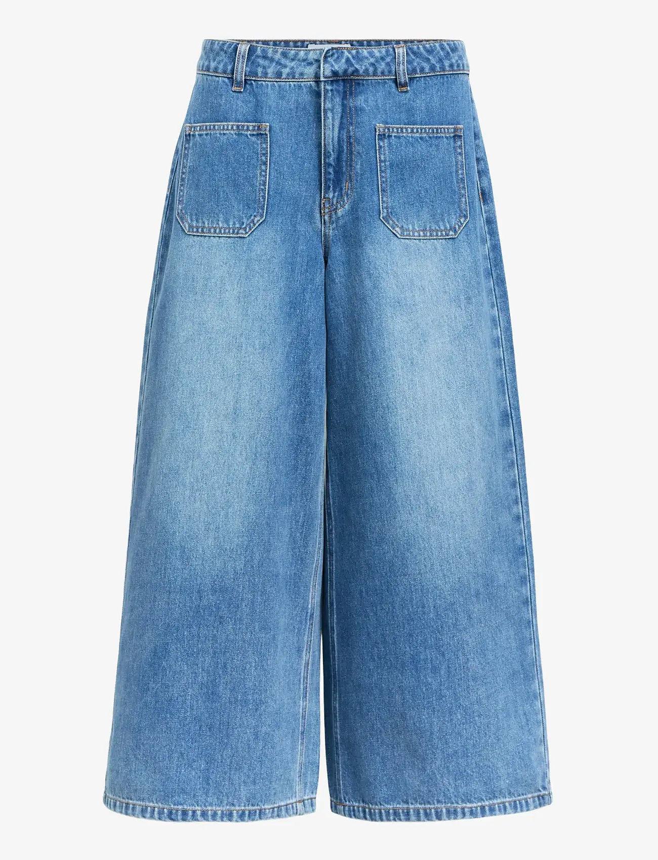 Object - OBJFULLA MW DENIM CULOTTE 145 - jorts - medium blue denim - 1