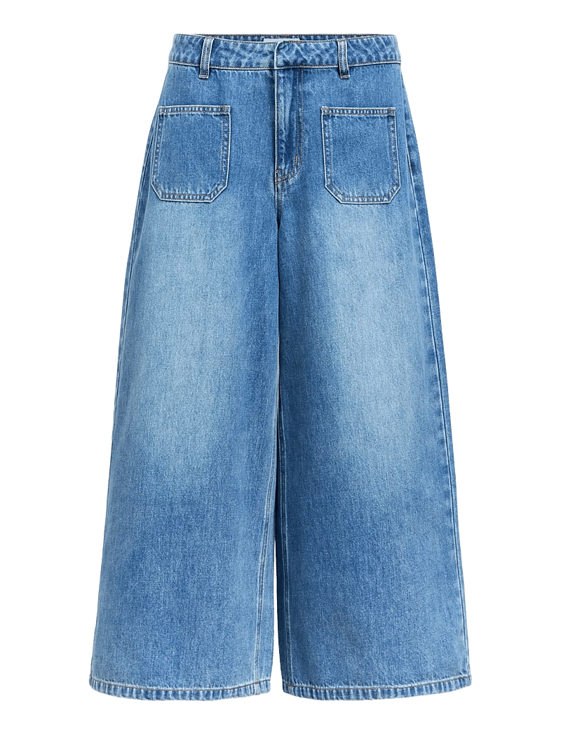 Object - OBJFULLA MW DENIM CULOTTE 145 - jorts - medium blue denim - 1