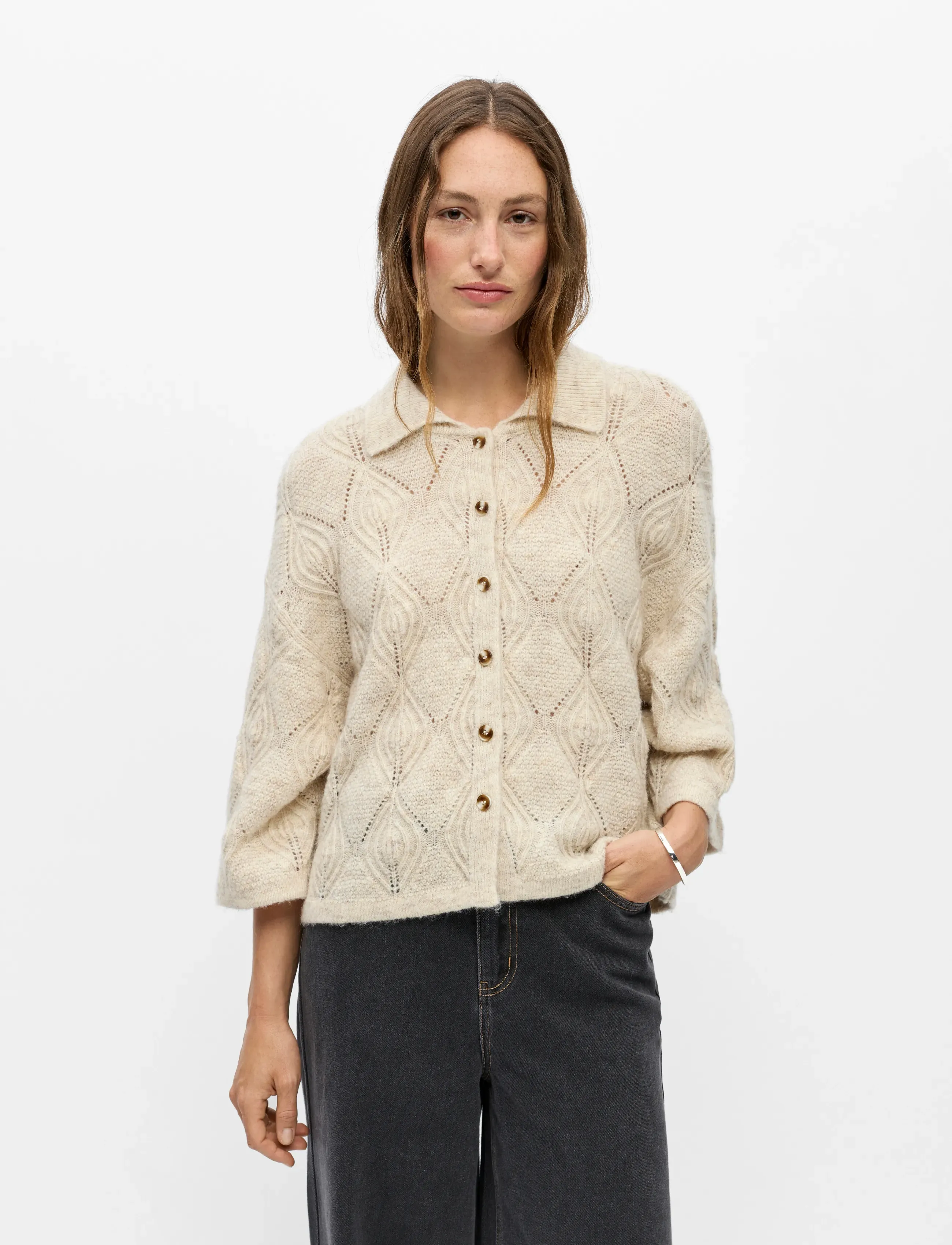 Objkaisa Flora 3/4 Lo Knit Cardigan Noos 3