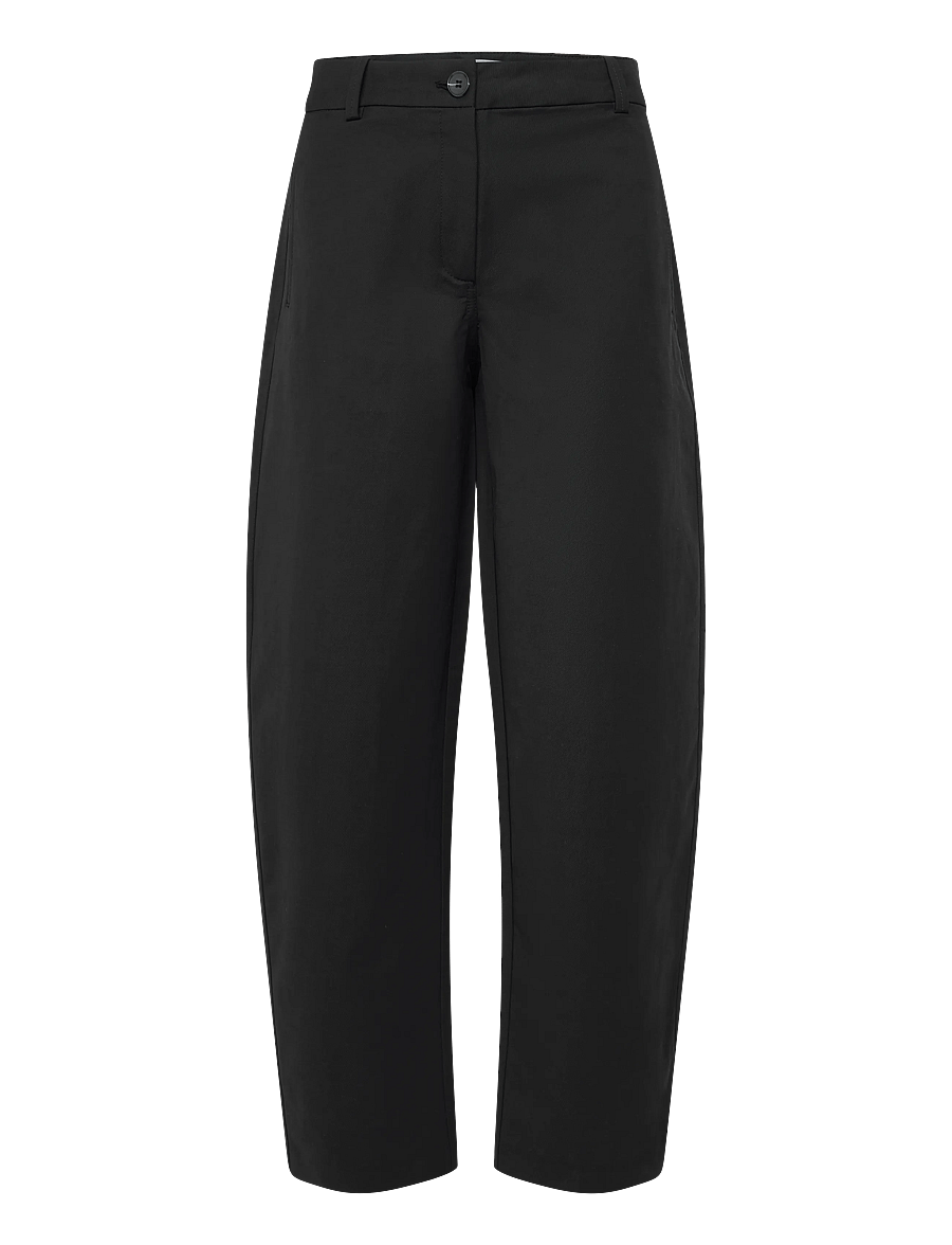 Object - OBJMILLY MW BARREL CHINOS NOOS - hosen mit geradem bein - black - 0