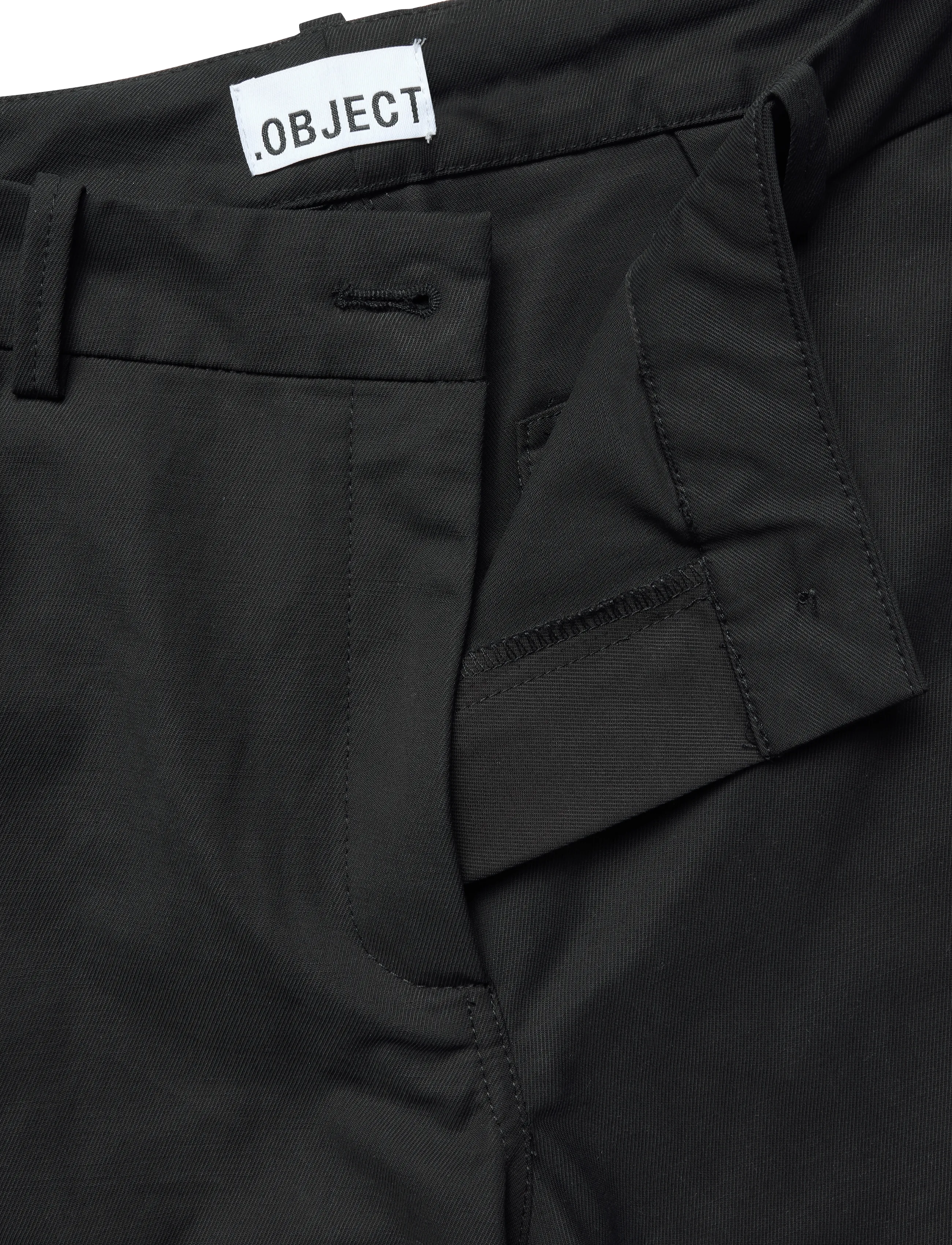 Object - OBJMILLY MW BARREL CHINOS NOOS - hosen mit geradem bein - black - 2