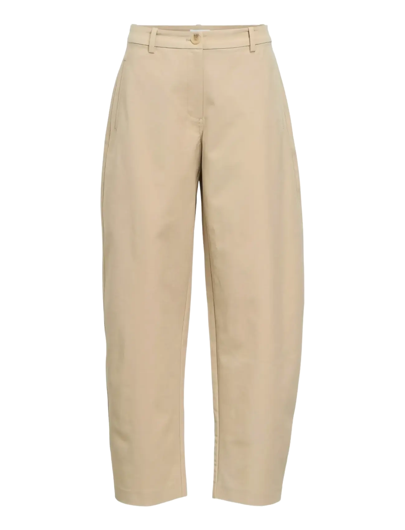 OBJECT Objmilly Mw Barrel Chinos Noos Beige - 34 - Damen