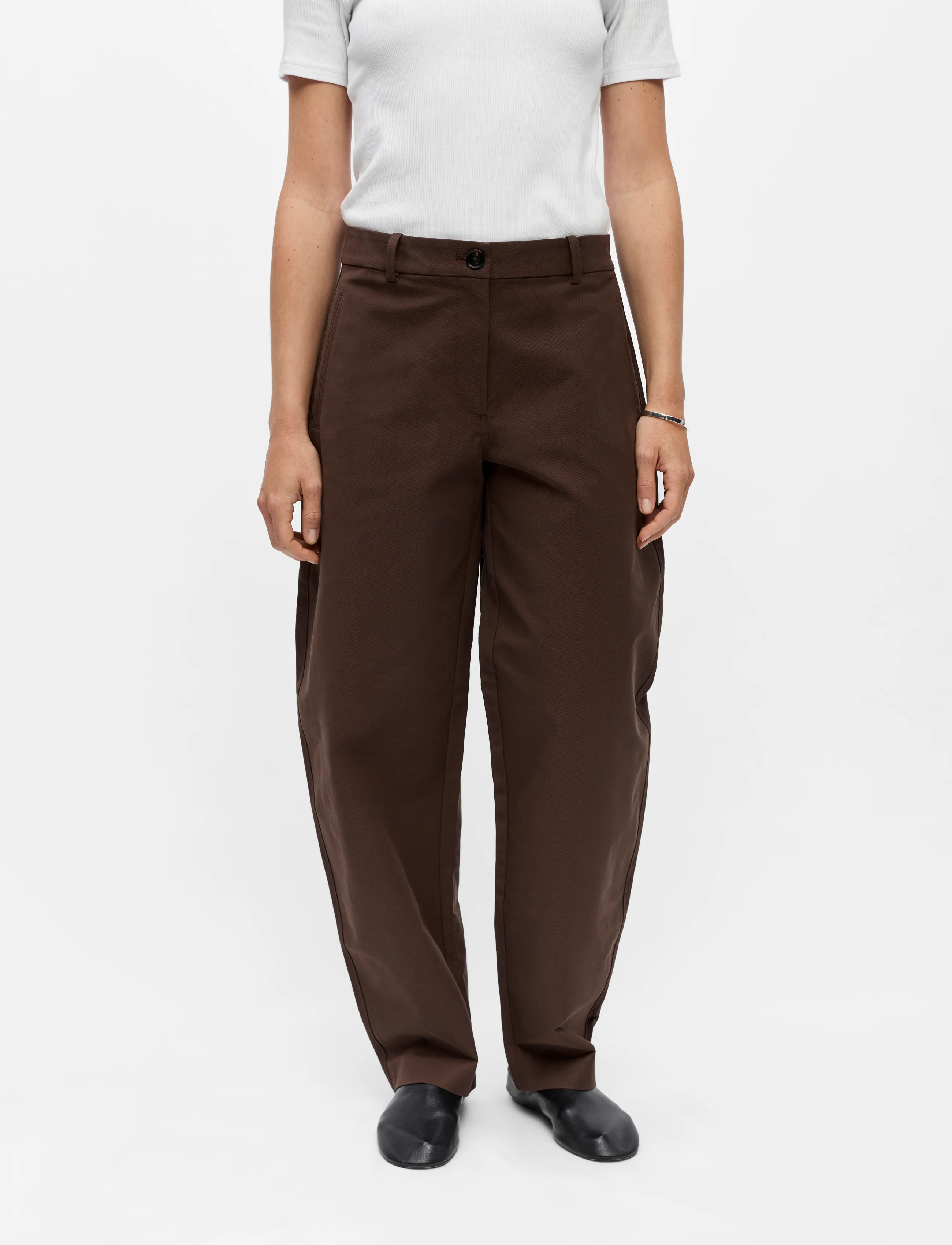 Object OBJMILLY MW BARREL CHINOS NOOS - Object - SEAL BROWN / brown