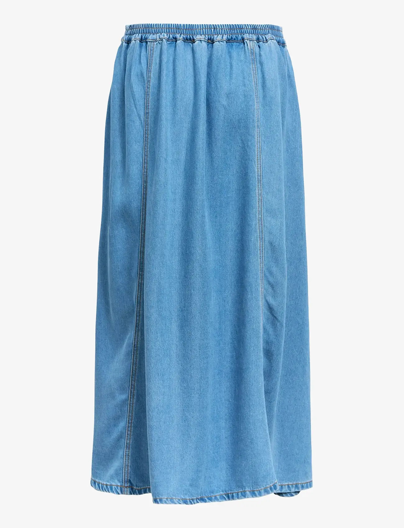 Object - OBJFRAME MW DENIM SKIRT NOOS - denimnederdele - light blue denim - 2
