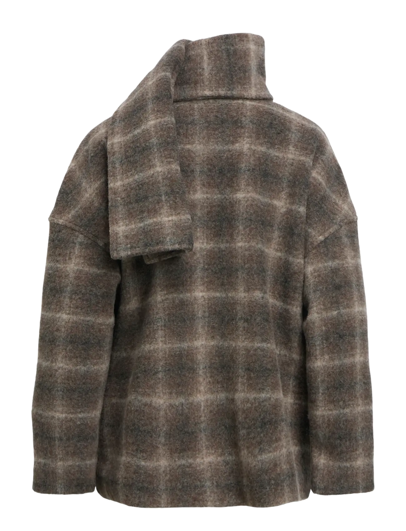Object - OBJMAISE L/S LO SCARF JACKET NOOS - talvejoped - carafe - 2