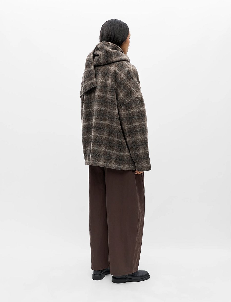 Object - OBJMAISE L/S LO SCARF JACKET NOOS - talvejoped - carafe - 5