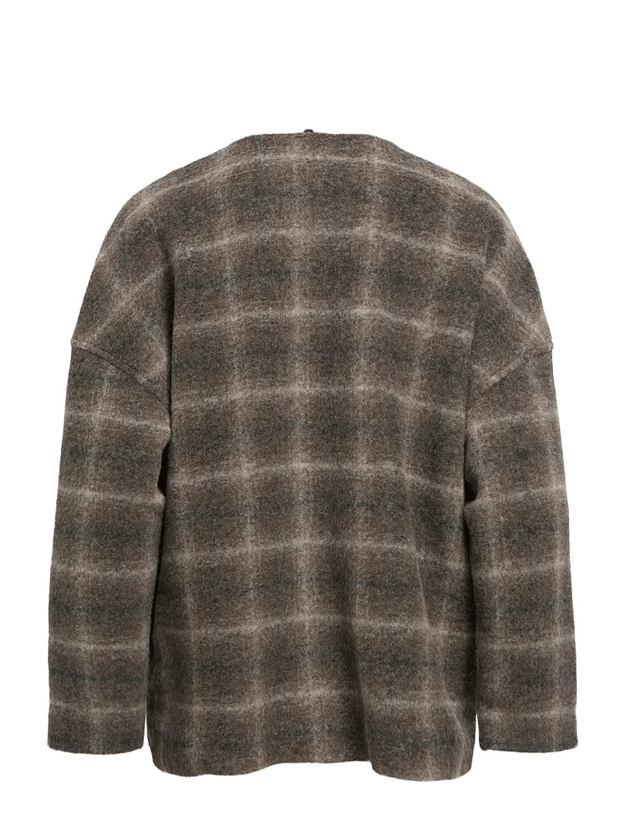 Object - OBJMAISE L/S LO SCARF JACKET NOOS - talvejoped - carafe - 3