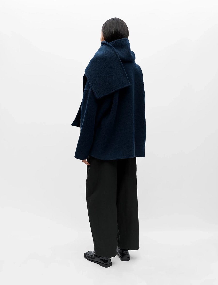Object - OBJMAISE L/S LO SCARF JACKET NOOS - winterjacken - dark sapphire - 3