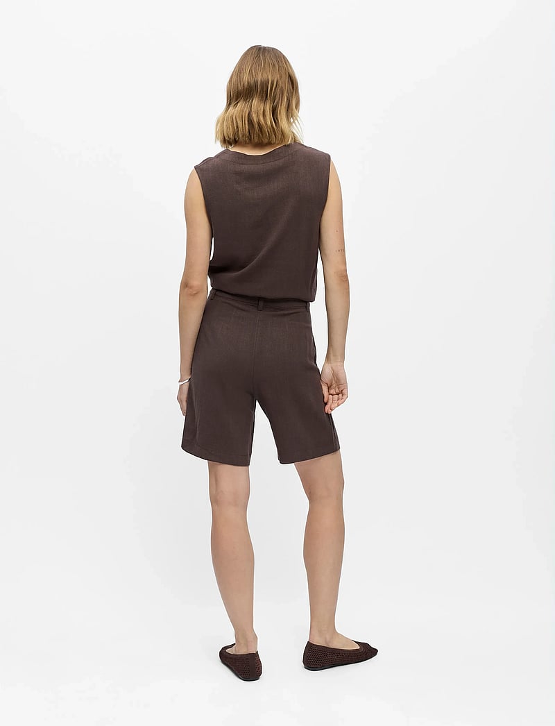 Object - OBJSANNE MW LO SHORTS NOOS - hørshorts - seal brown - 2