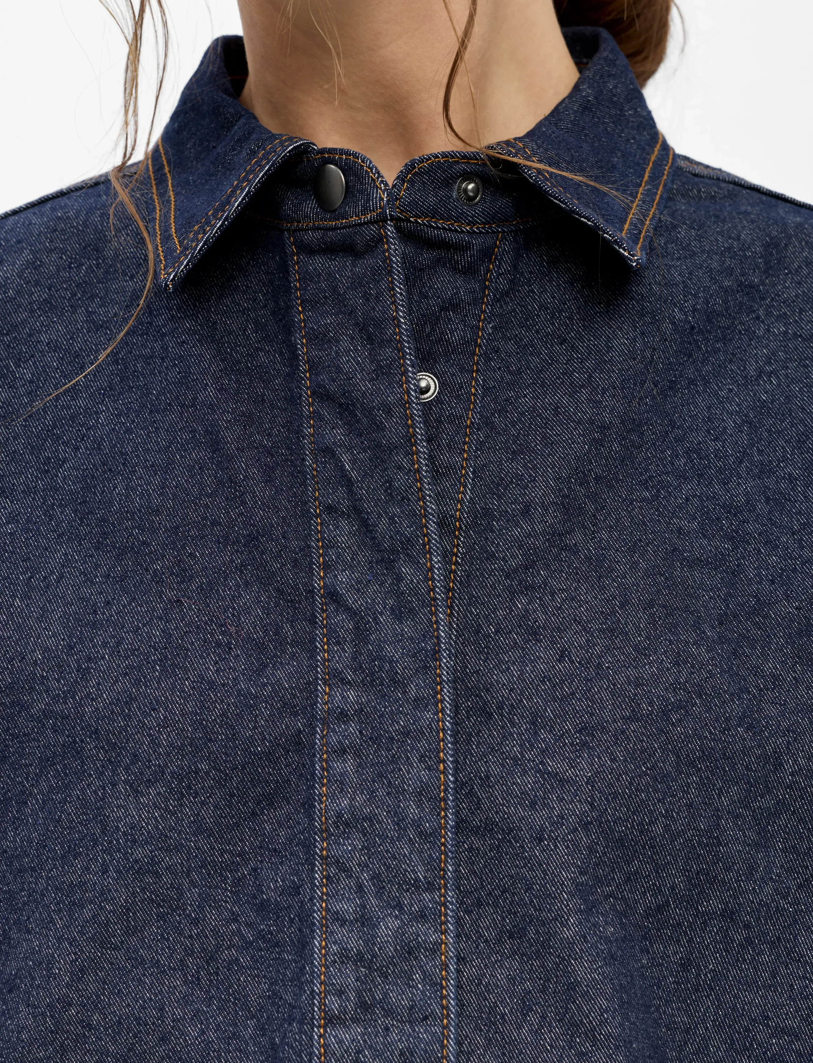 Object - OBJSOLE MAE L/S LO DENIM SHIRT NOOS - dark blue denim - 3
