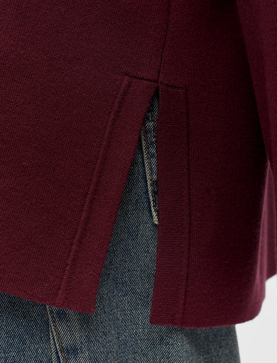 Object - OBJREYNARD L/S LO KNIT PULLOVER NOOS - pullover - windsor wine - 4