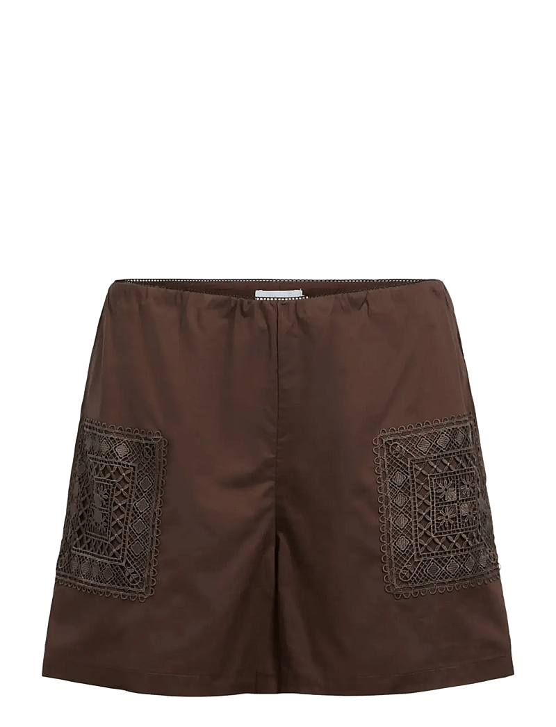 Object - OBJDIDDE HOPE MW SHORTS 145 - casual shorts - seal brown - 1