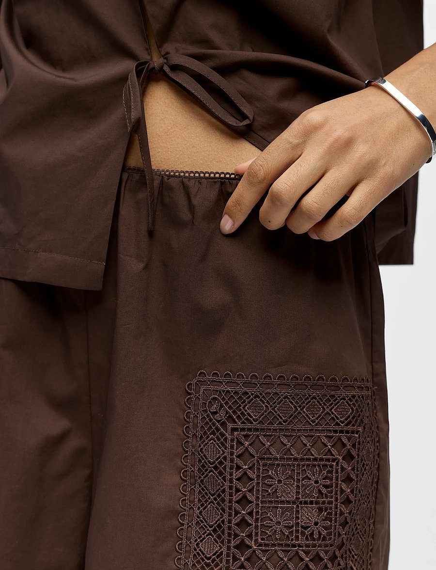 Object - OBJDIDDE HOPE MW SHORTS 145 - freizeitshorts - seal brown - 3