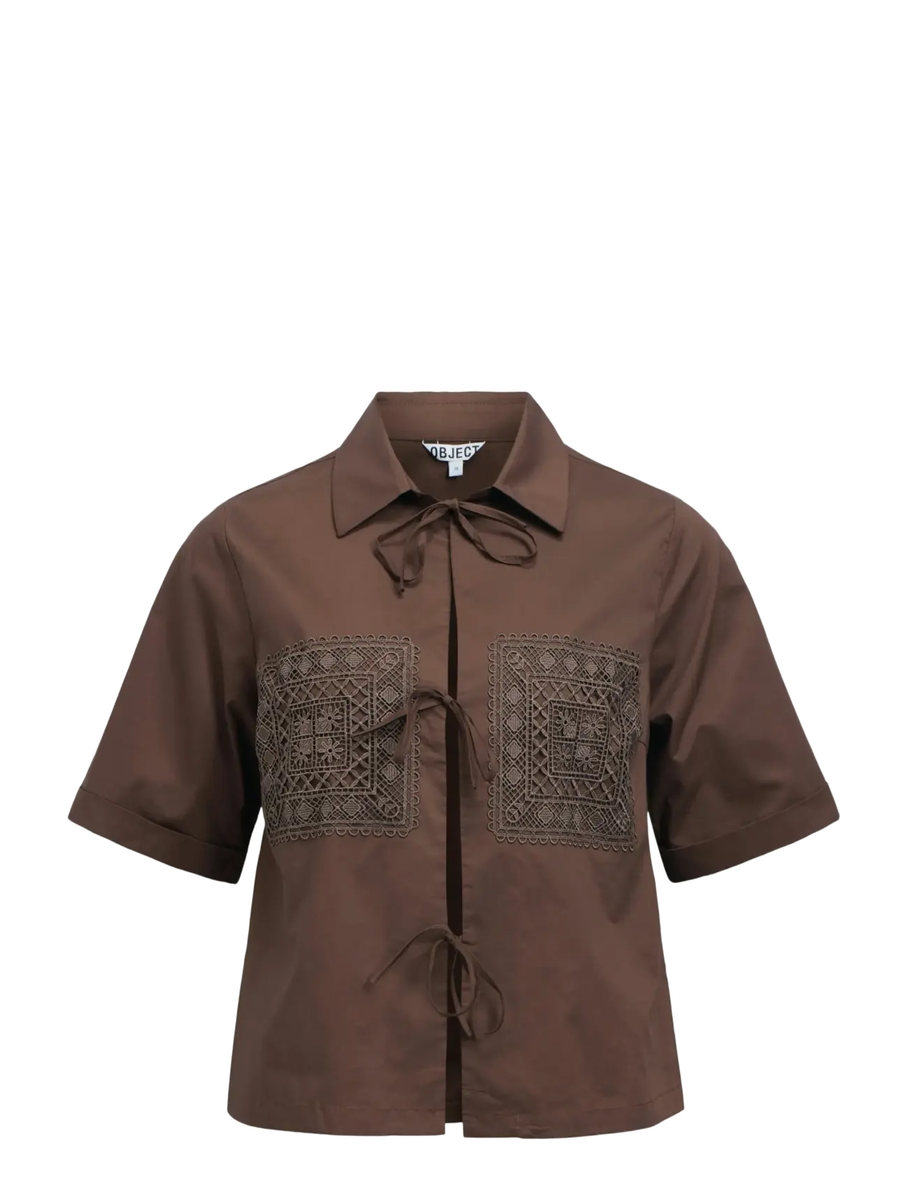Object OBJDIDDE HOPE 2/4 RE SHIRT 145 - Vaatteet - SEAL BROWN / brown