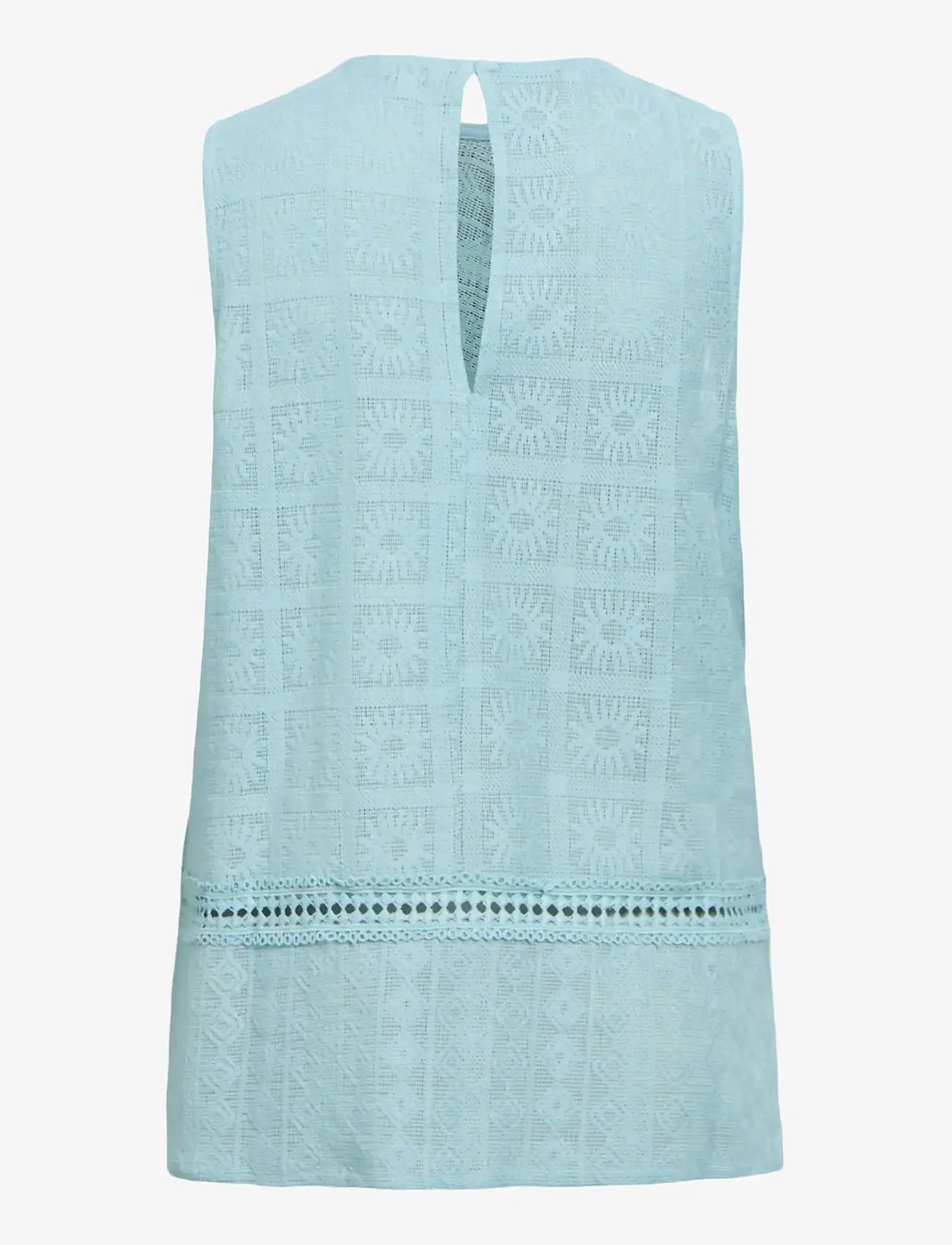 Object - OBJMIONA S/L LONG LO TOP 145 - sleeveless tops - winter sky - 1