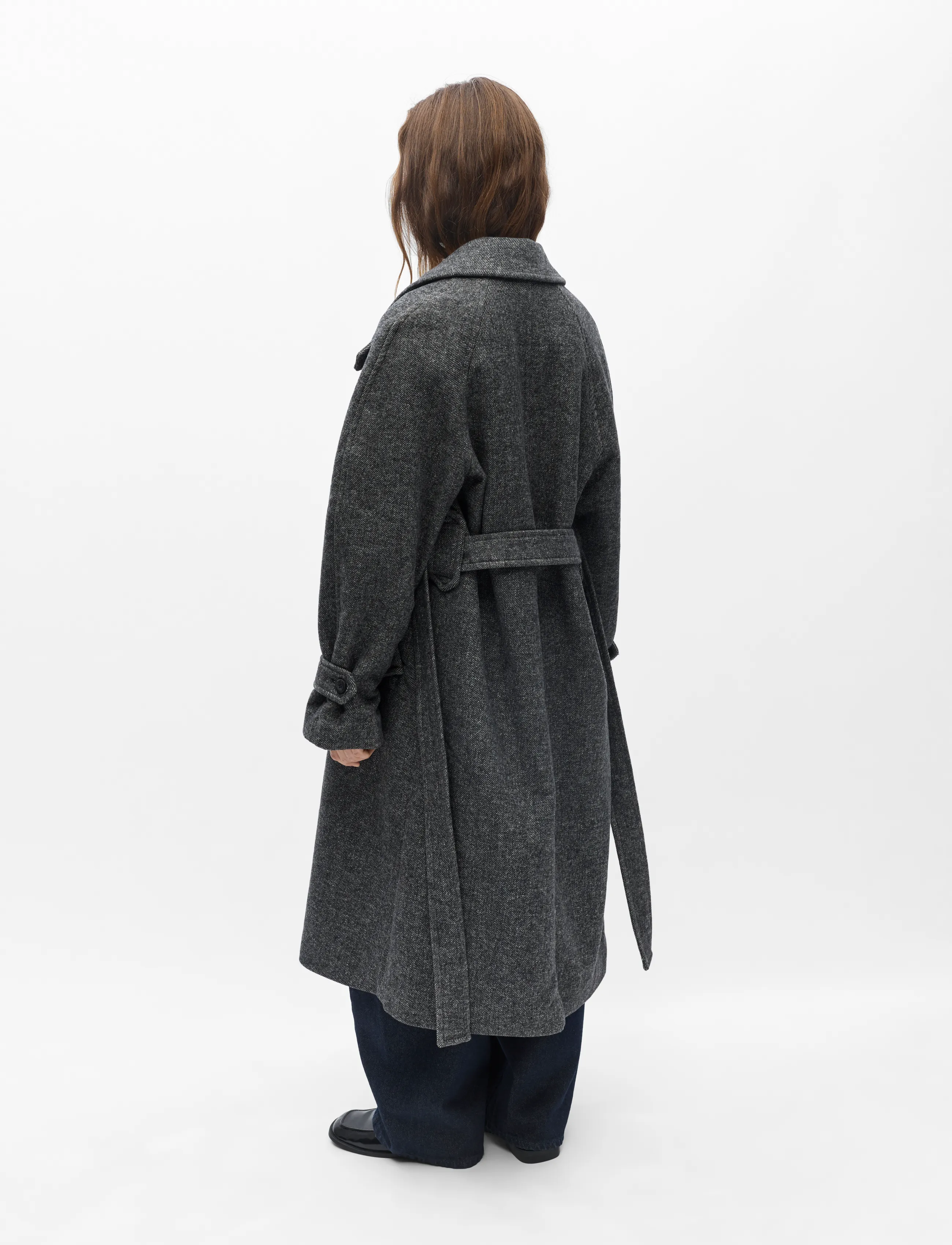 Object - OBJRIKI L/S RE LONG COAT DIV - winterjacken - black - 2