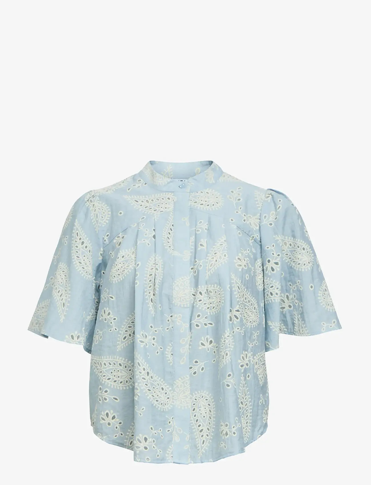 Object - OBJVIOLA S/S TOP E VIP 26 - kortärmade blusar - kentucky blue - 1