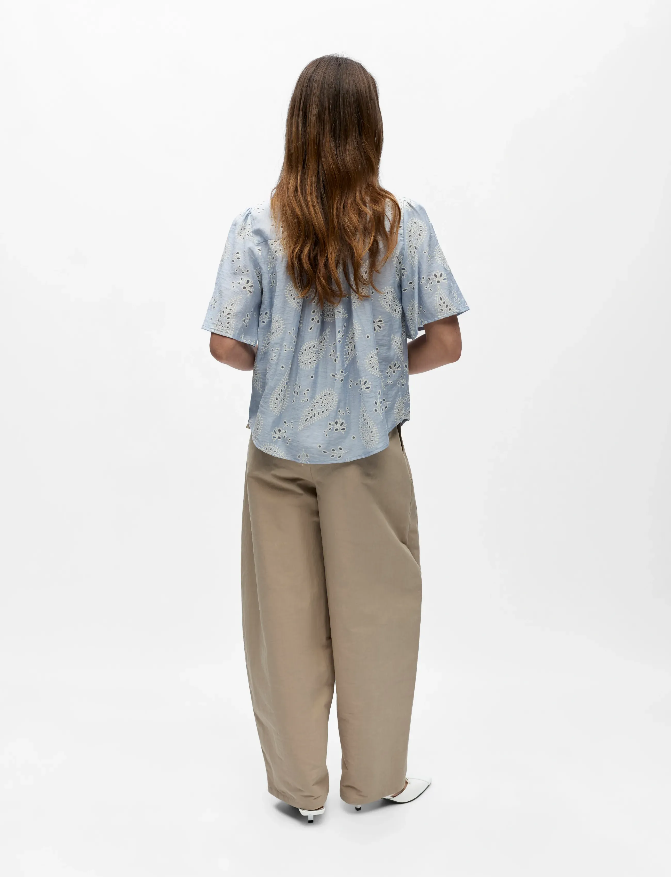 Object - OBJVIOLA S/S TOP E VIP 26 - kurzämlige blusen - kentucky blue - 2